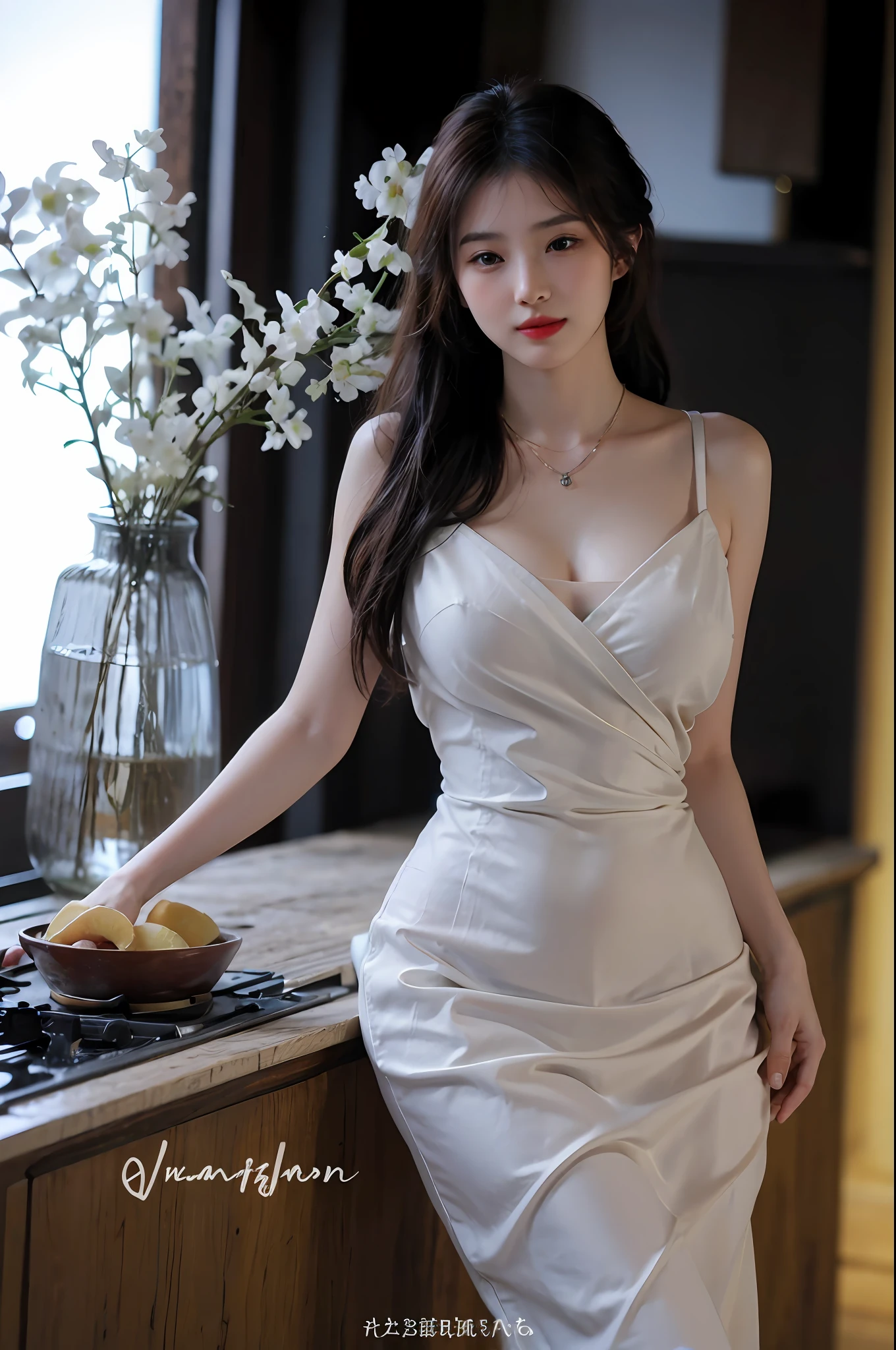 (Highly detailed CG Unity 8k wallpaper), (巨作), (Best quality), (Super detail), (best illustration), (Best Shadow), (Photorealistic:1.1),(PureErosFace_V1:0.5),(Taiwanese cute girl),(Taiwanese Sexy Woman),,Real human skin, Lens flare, Shade, Backlight,(Depth of field),(Natural light), filmgrain,((A girl with))),ultra high def,(Detailed eyes:1.4),Brown eyes, Seductive smile,kawaii,(Solo Focus),(Black hair),((Princess Cut Long Hair, Low Braided Ponytail))(Chinese Hair Accessories)))(See-Through Grey Hansou),(See-Through Gray Chinese Tan Costume Cloak)))((( Huge and drooping breasts)), (((Cowboy shot)), (Close-up) Blurred background, 18 years old, (((solo)), (Shiny skin), cutea, wearing a diamond necklace, (watch audience), (Look at the front), (smile512:0.1), (Night), (Big)), (No face makeup), , (Wet), (full of sweat), opening his mouth, (squinting: 0.5), (Show pubic hair), ((small areolae)),