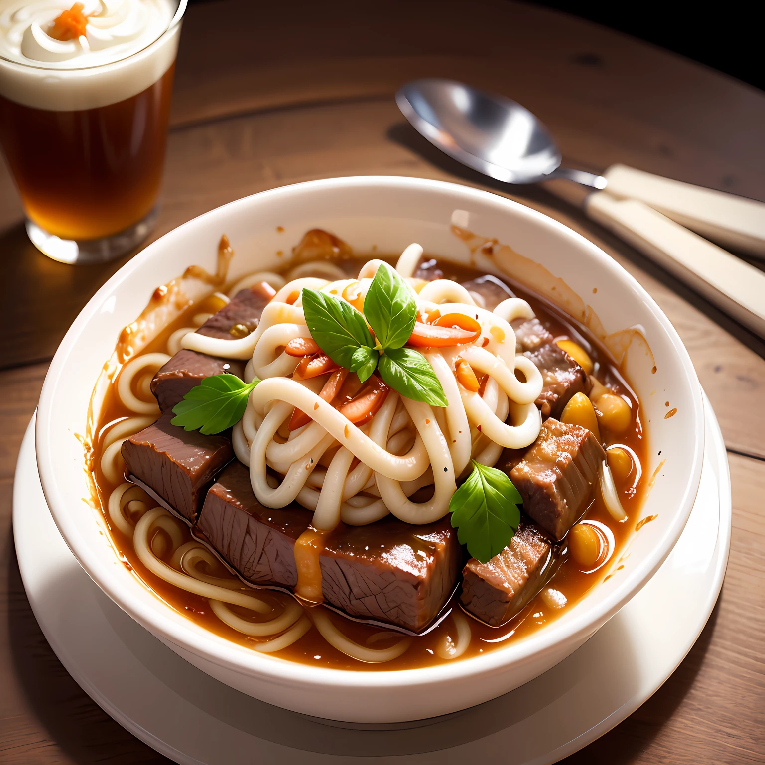 Pudding beef noodles --auto