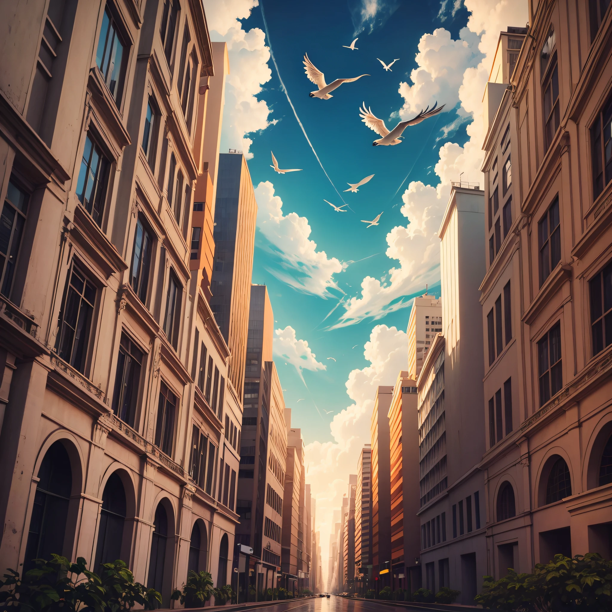 (RAW photos:1.2),(realisticlying:1.4),(masterpaintings:1.3),(Best Quority:1.4),ultra-high-resolution,hdr,8K分辨率,tesla car,Side-to-head view,City,the street,Backlit behind,The blue sky and white clouds,Birds singing atmosphere, --auto