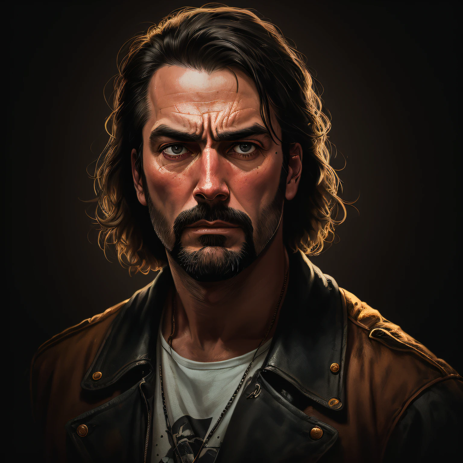 sad macho man, he has a downcast face and hand on his head, realistic epic, portrait of, james gilleard, joe fenton, kaethe butcher, yellow gradient, black, brown, magenta color scheme, grunge aesthetic!!! soft cinematic light, adobe lightroom, photo lab, hdr, intricate, highly detailed, (depth of field: 1.4), faded, (neutral colors: 1.2), (hdr: 1.4), (soft colors: 1.2), high-detailed, (artstation:1.4), cinematic, warm lights, dramatic light, (intricate detail:1.1), complex background, (rutkowski:0.66), (blue and orange:0.4)