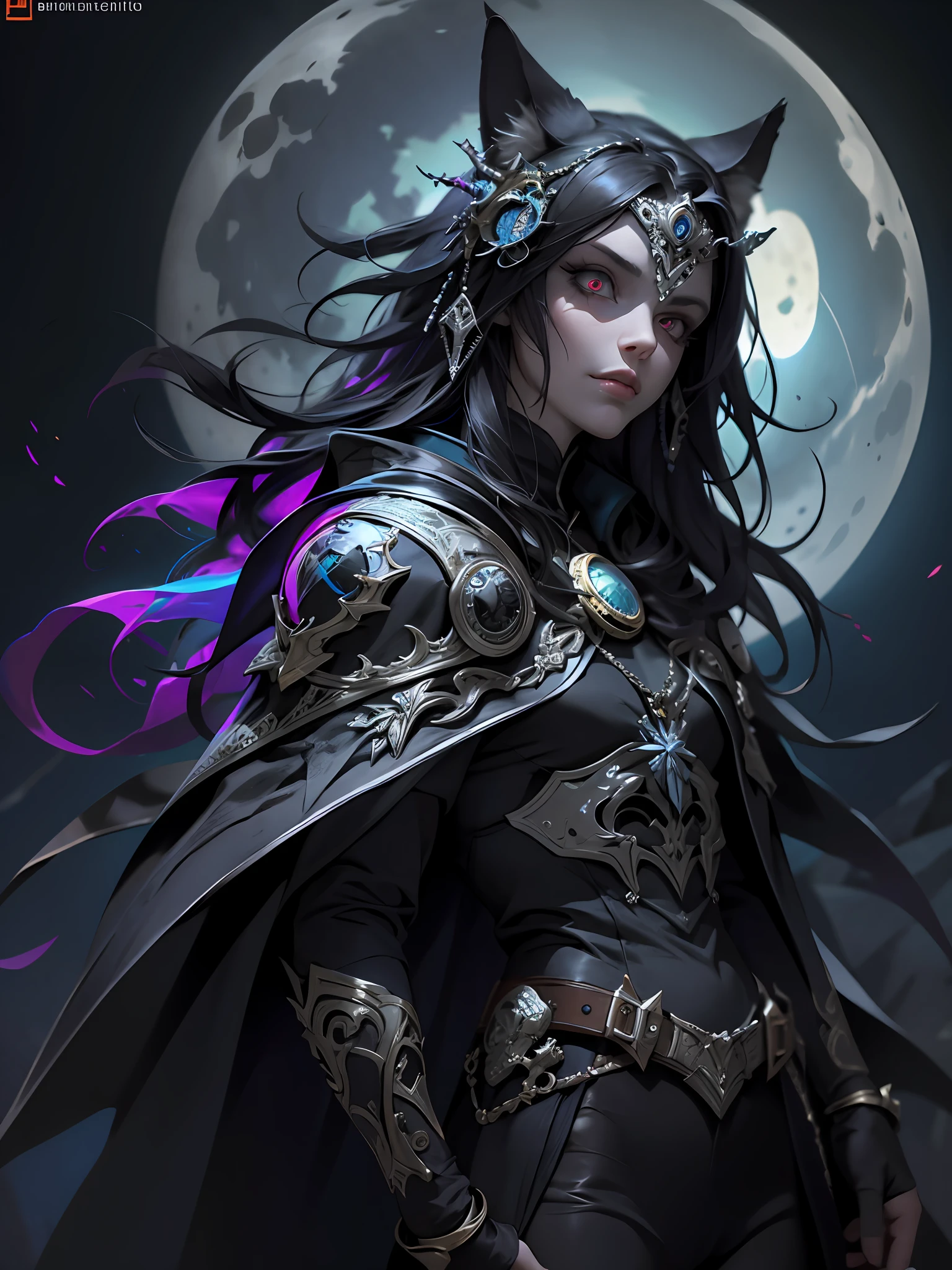 （hoang lap，A high resolution，hyper detailled），Black Soul theme，Off-white，big sword，Fur trimmed cape，coyote，sitted，Background of details，Bone fire，Northern Valley，Irithyll，Cold moon，Rule of thirds - no watermark，boundage，Diablo 4 style，intricate-detail，Aura of evil，Diablo color theme，（offcial art，Beauty and aesthetics：1.2），（Dark art，erode，s fractal art：1.3），rich colourful，horryfing，highest details
