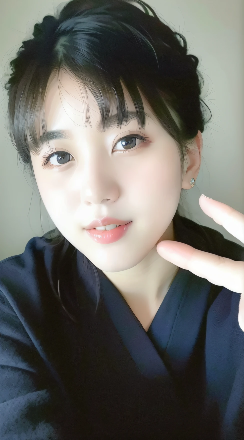 (masterpiece,best quality:1.4),(8k,raw photo,photo realistic:1.2),(shiny skin),detailed skin,detailed face,detailed eyes,1girl,looking at viewer,Japanese idol,extremely beautiful face,,smile