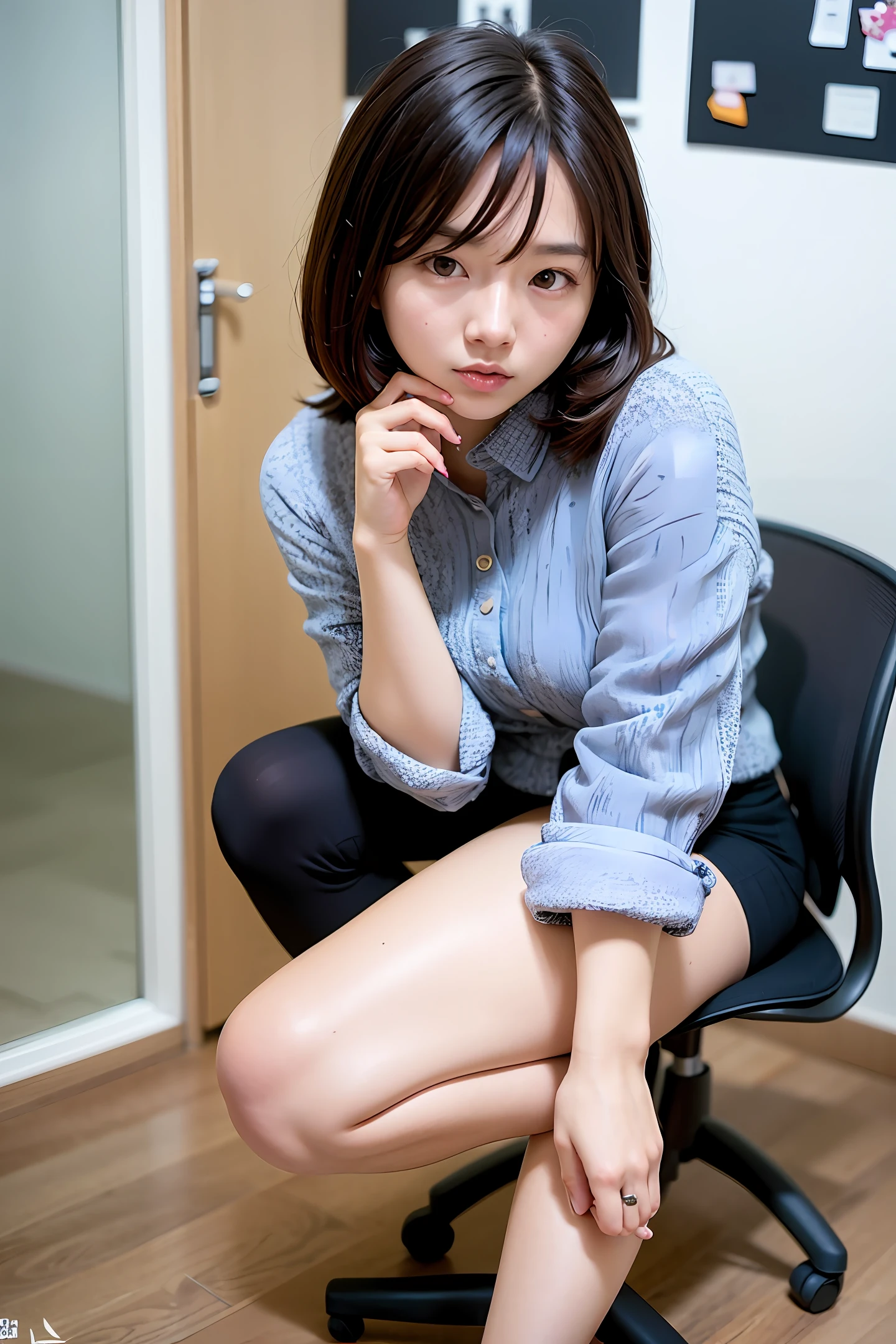 goyounjung, (office:1.2), (looking_at_viewer:1.1), cute pose
, RAW photo, (high detailed skin:1.2), 8k uhd, dslr, soft lighting, high quality, film grain, Fujifilm XT3
