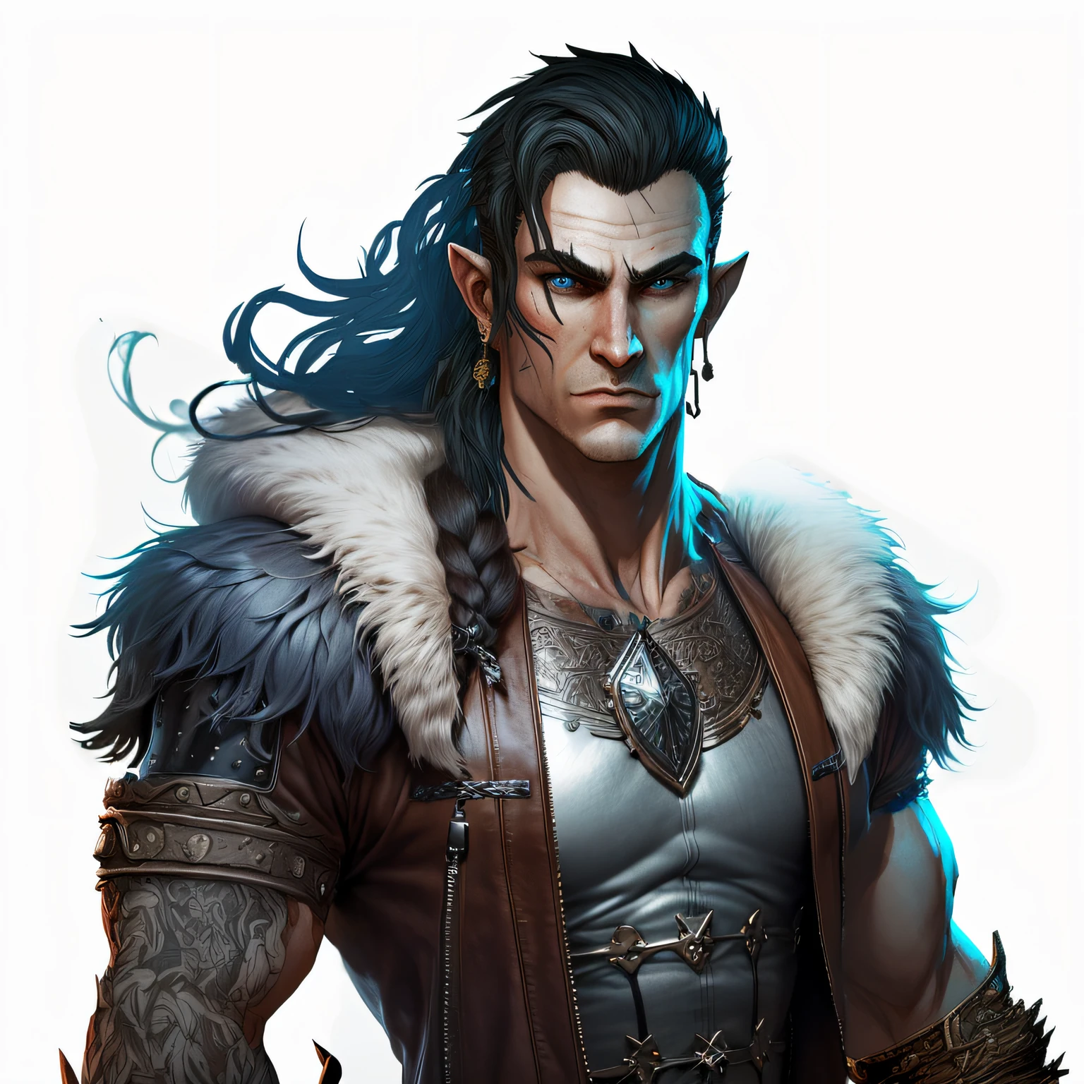 barbaric fur coat, para proteger do frio intenso, estilo viking