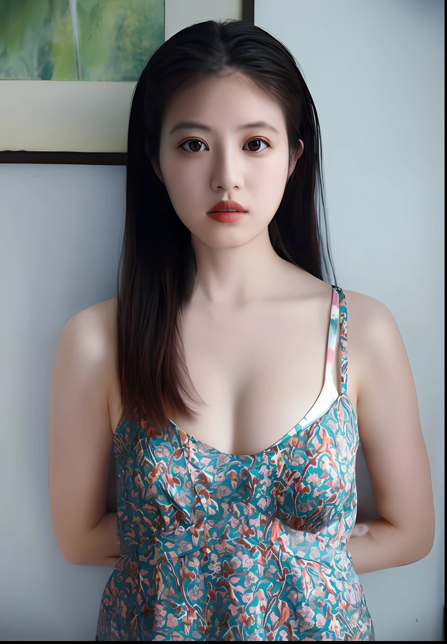 there is a woman that is posing for a picture in a dress, Ruan Jia beautiful!, gorgeous chinese model, Chinese girl, young cute wan asian face, wenfei ye, a young asian woman, yun ling, asian female, qifeng lin, xintong chen, lulu chen, kimi takemura, Chiho Ashima, Chinese Woman, xision wu