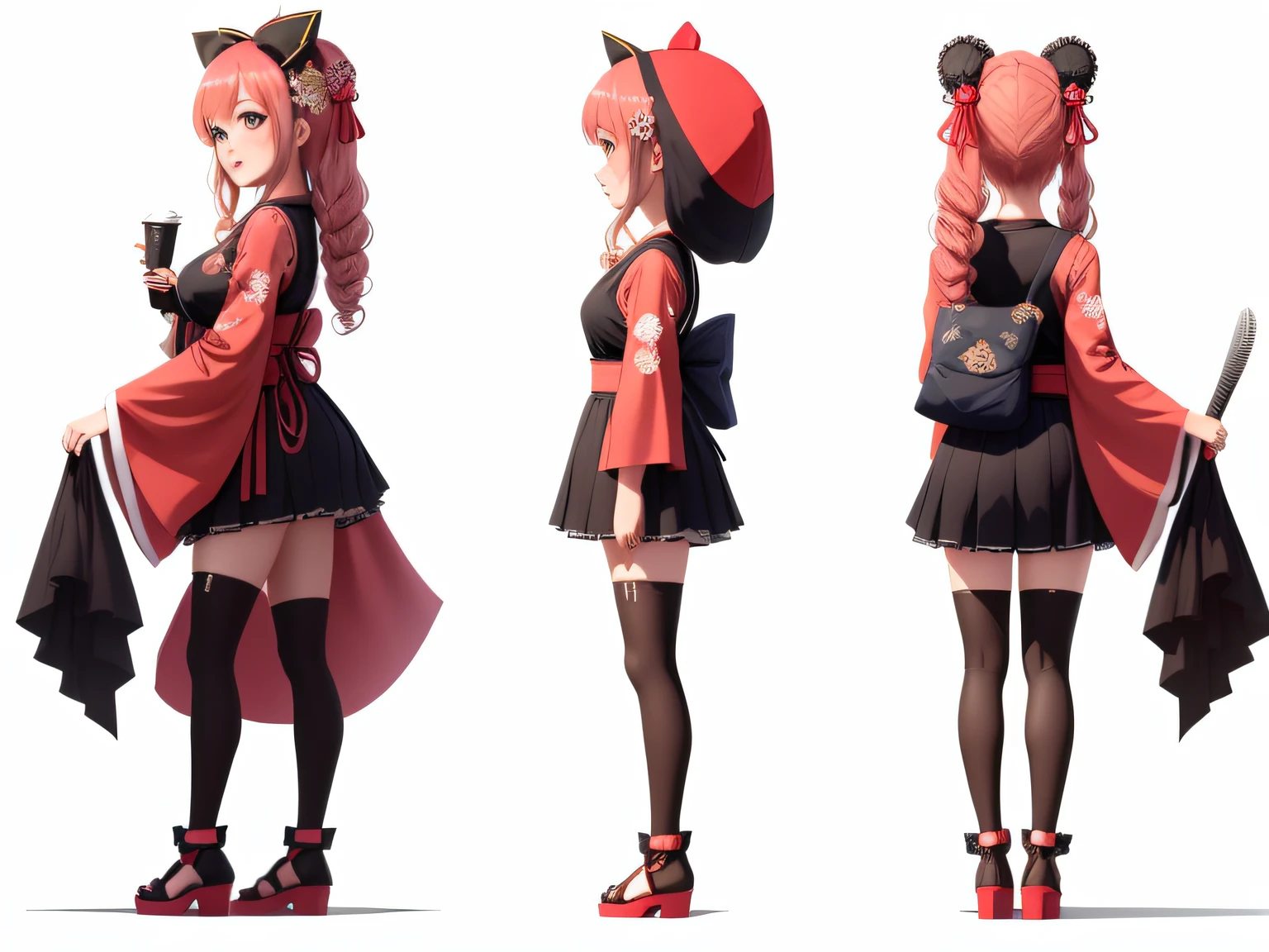 Invitation Code (get FREE 100 Credits) : monice1111
character turnaround sheet:2,three view drawing,full body shot:2,A cute girl dressed in a japanese idol outfit,anime aesthetic, super ultra detail