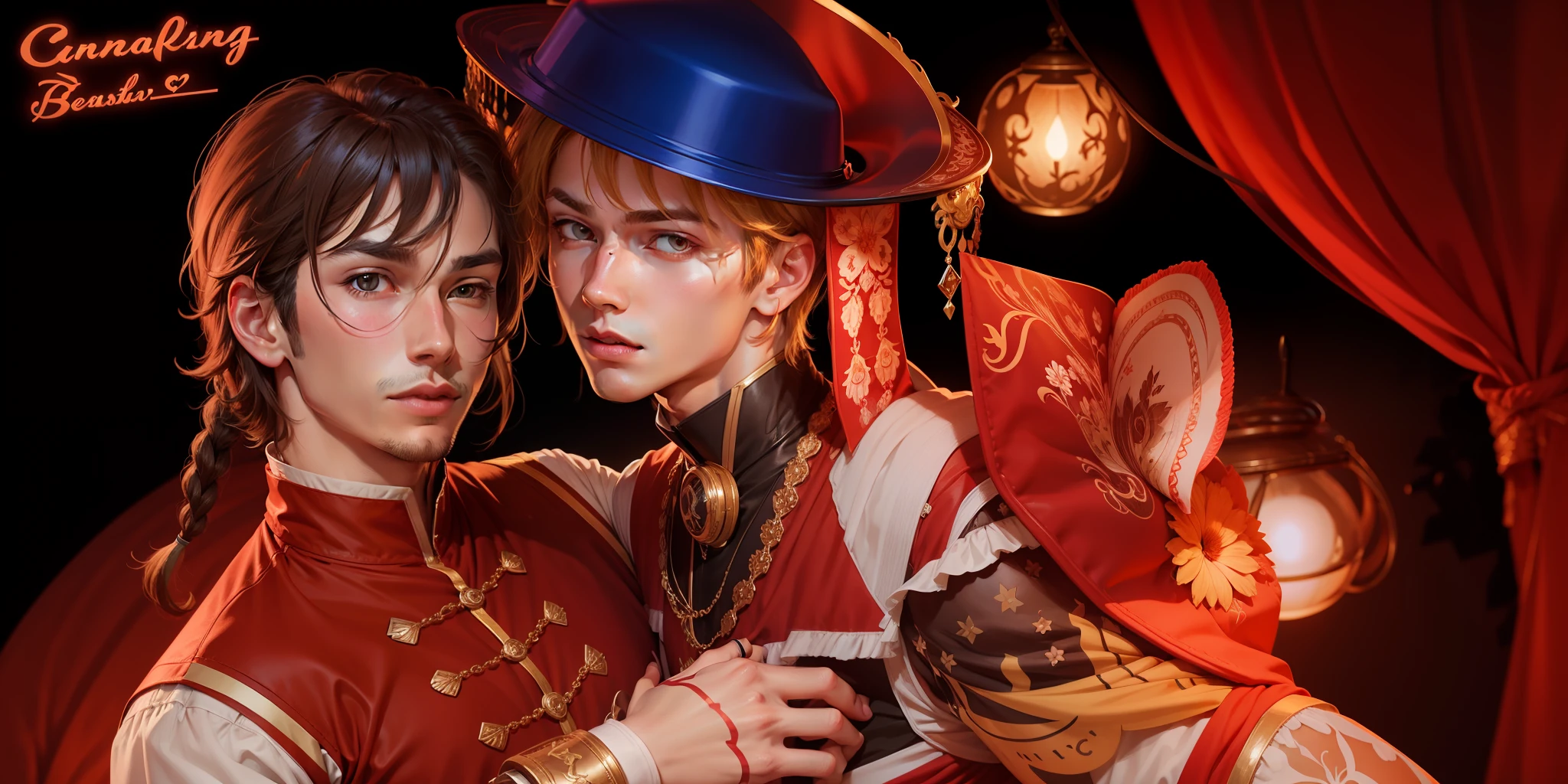 CG Illustration Handsome Beautiful Young