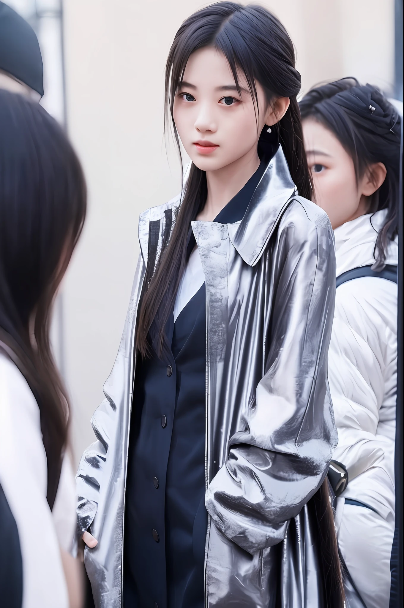 A girl with,Look at the audience,Ultra photo realsisim,32k,extremely detailed CG Unity 8k wallpapers,The picture quality is superb。