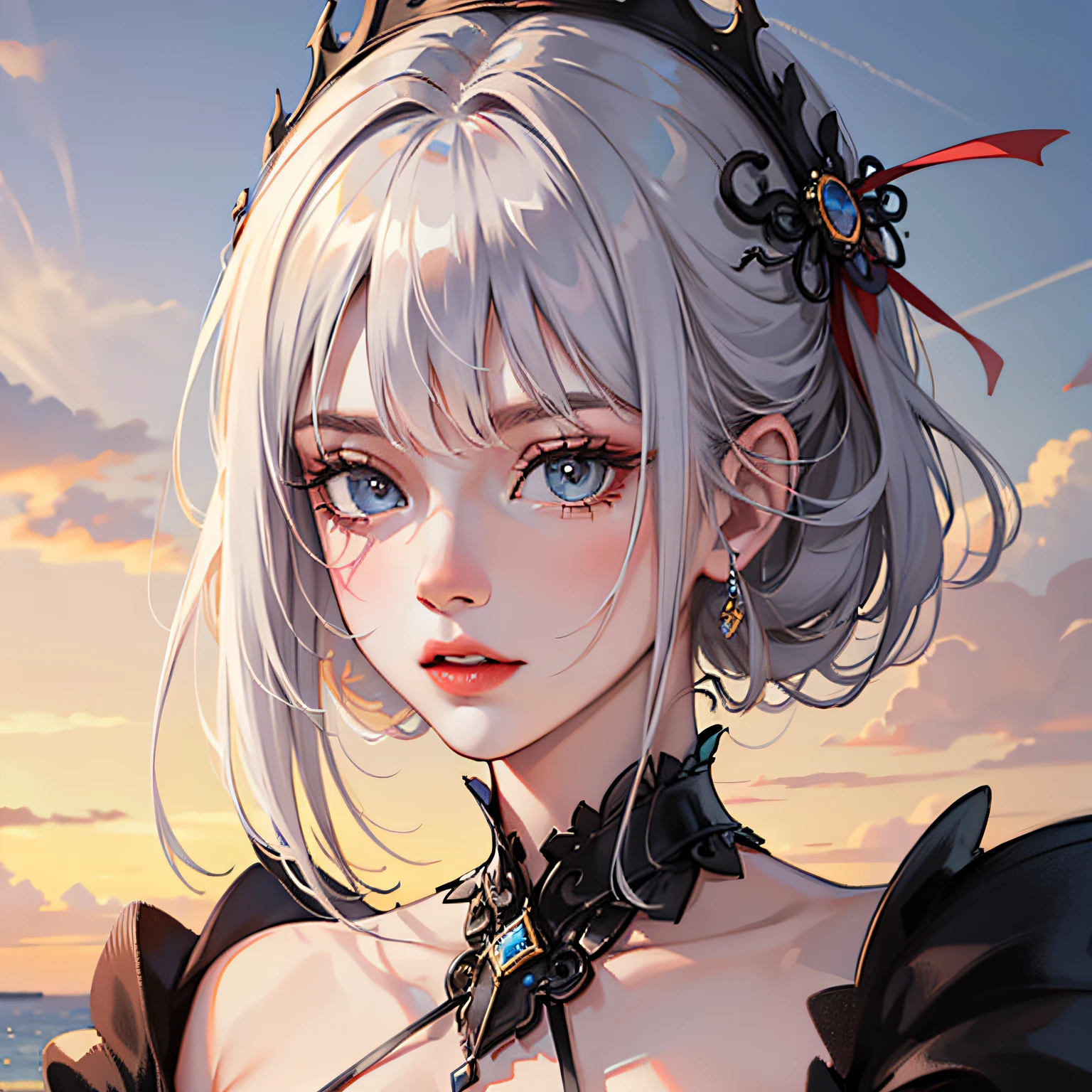 Age woman, delicate eyes, perfect figure, model, everyday, beautiful gradient hair color, masterpiece, best quality, top quality, super high resolution, 8k hdr, delicate, amazing, CG, fine details, beautiful details