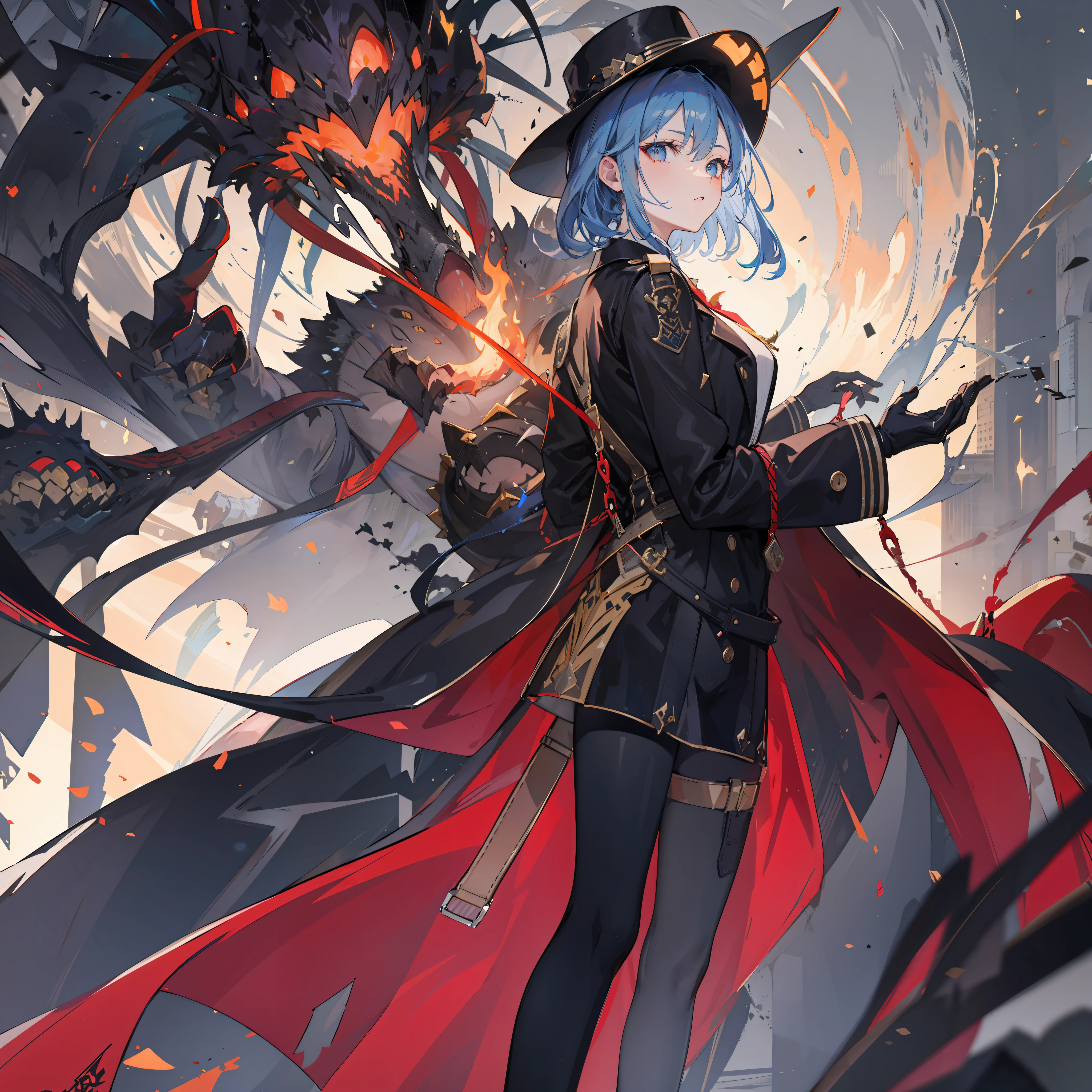 The fire of hell,Suspenders,Cape skirt
