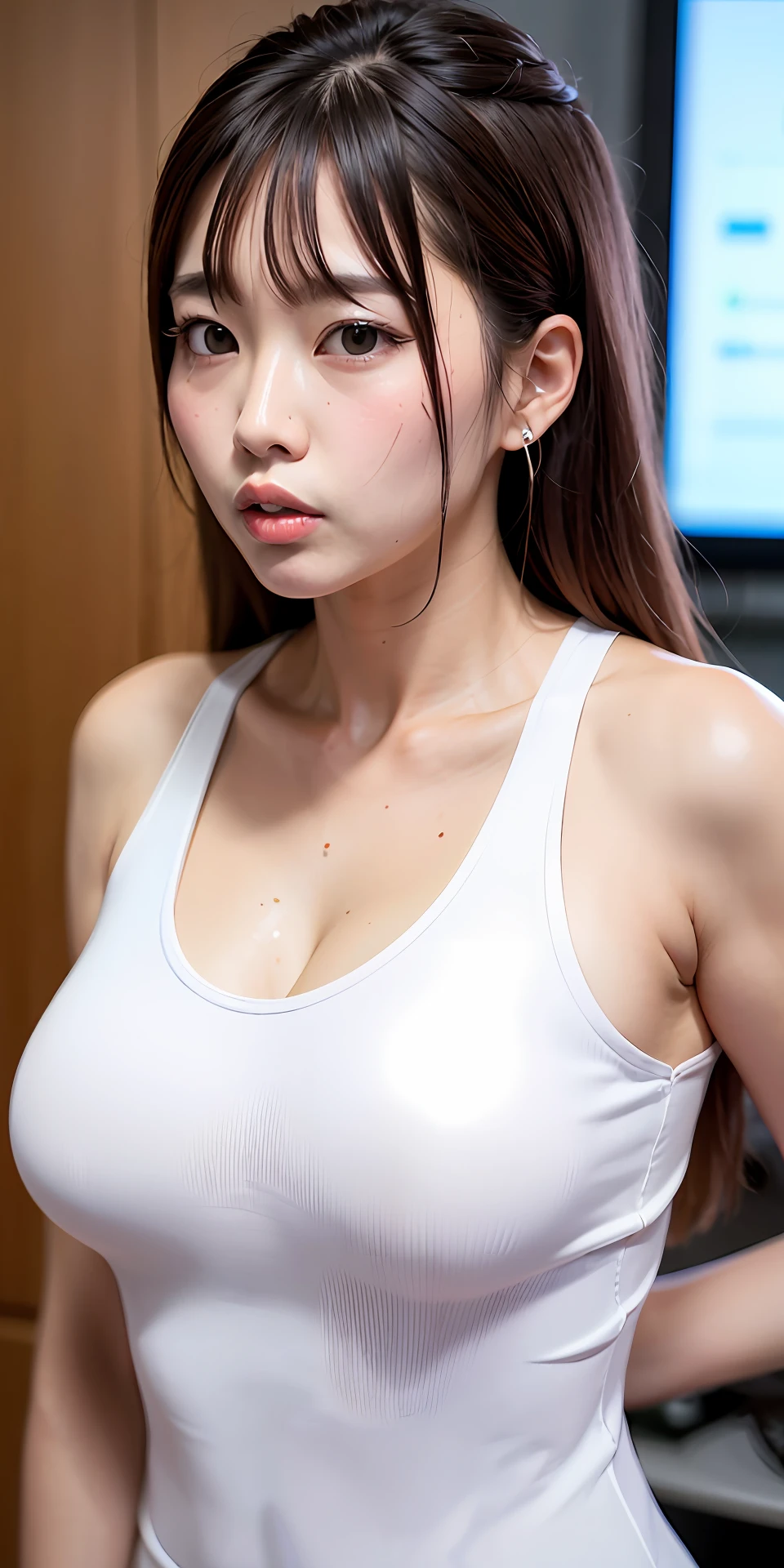 Sweaty　Choi Busu　Lips thick