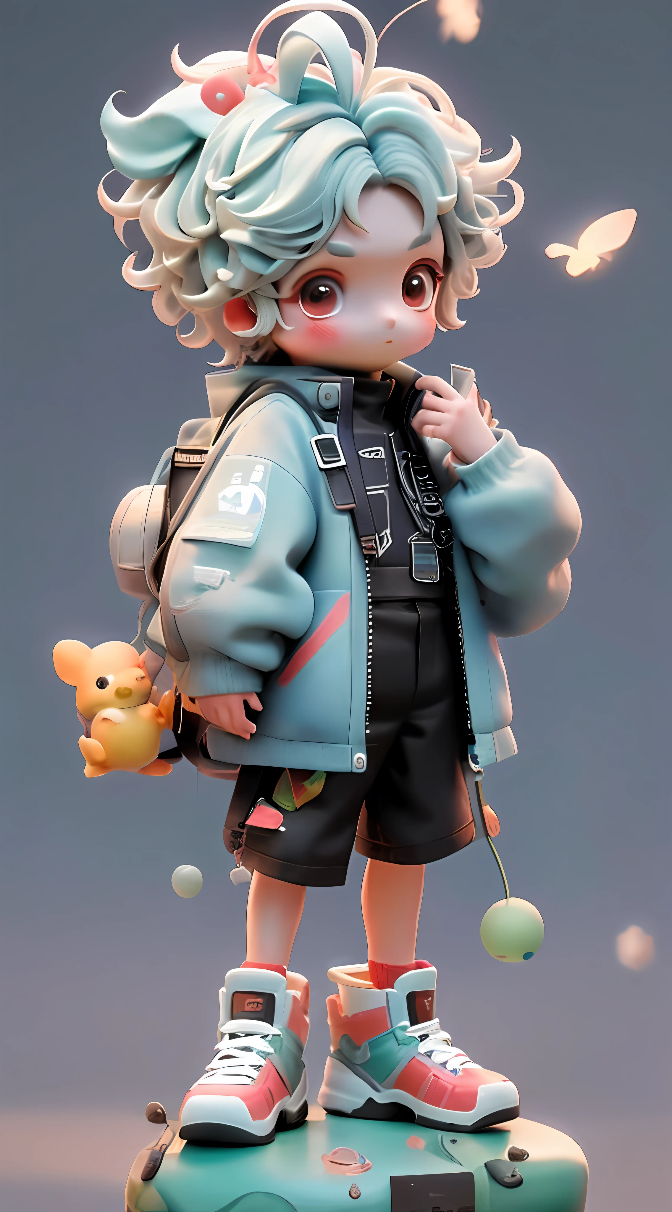1 boy,CG,4K,8K,Clearandcleanbackground,microclose-up,plaything,Models,Handsome,estilo fantasia