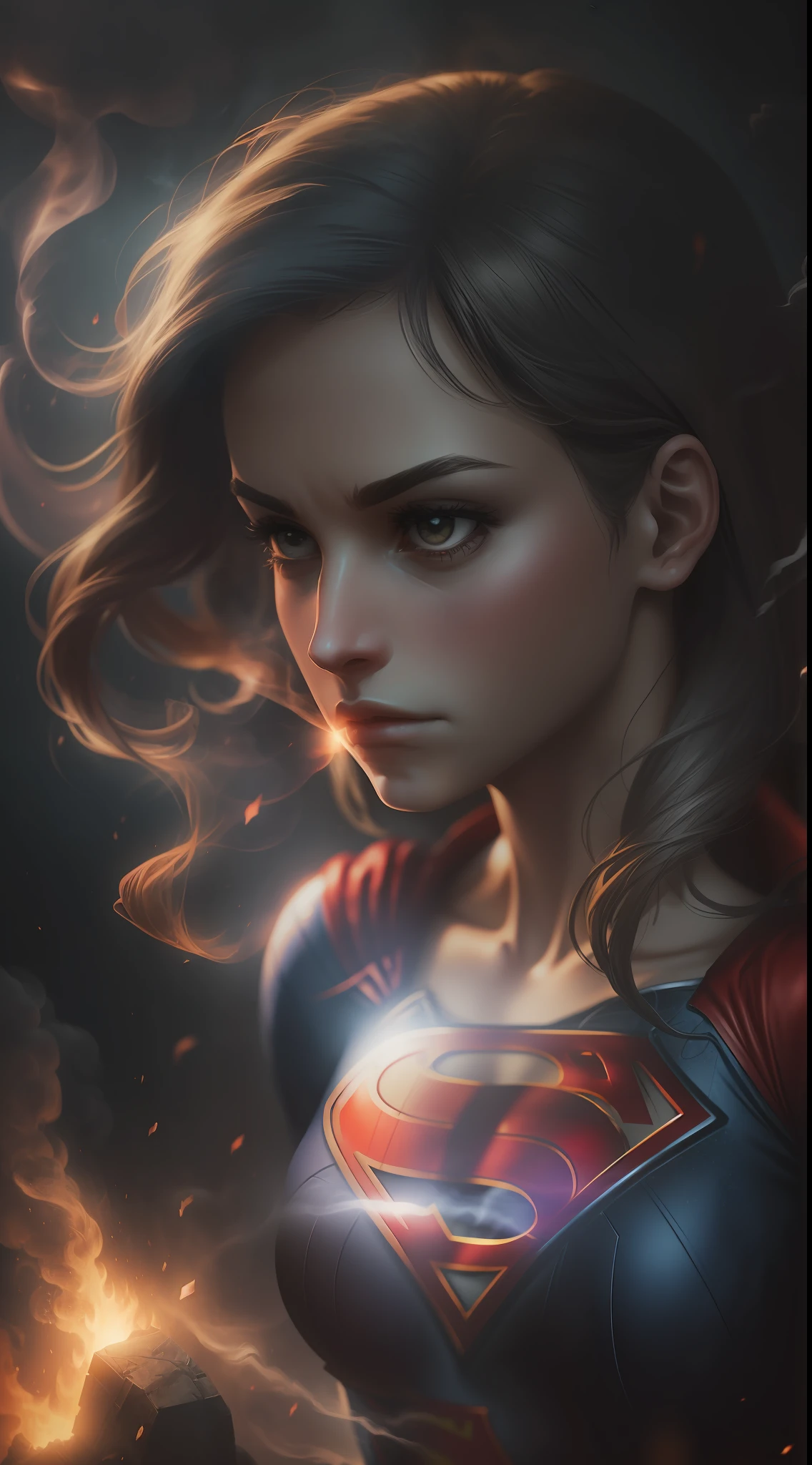 (gloomy shot: 1.1), epic realistic, Supergirl in a red smoke cloud, soft cinematic light, Adobe Lightroom, darkroom, HDR, intricate, highly detailed, (depth of field: 1.4), hyper-detail (artstation: 1.4), cinematic, warm light, dramatic light (complex details: 1.1)