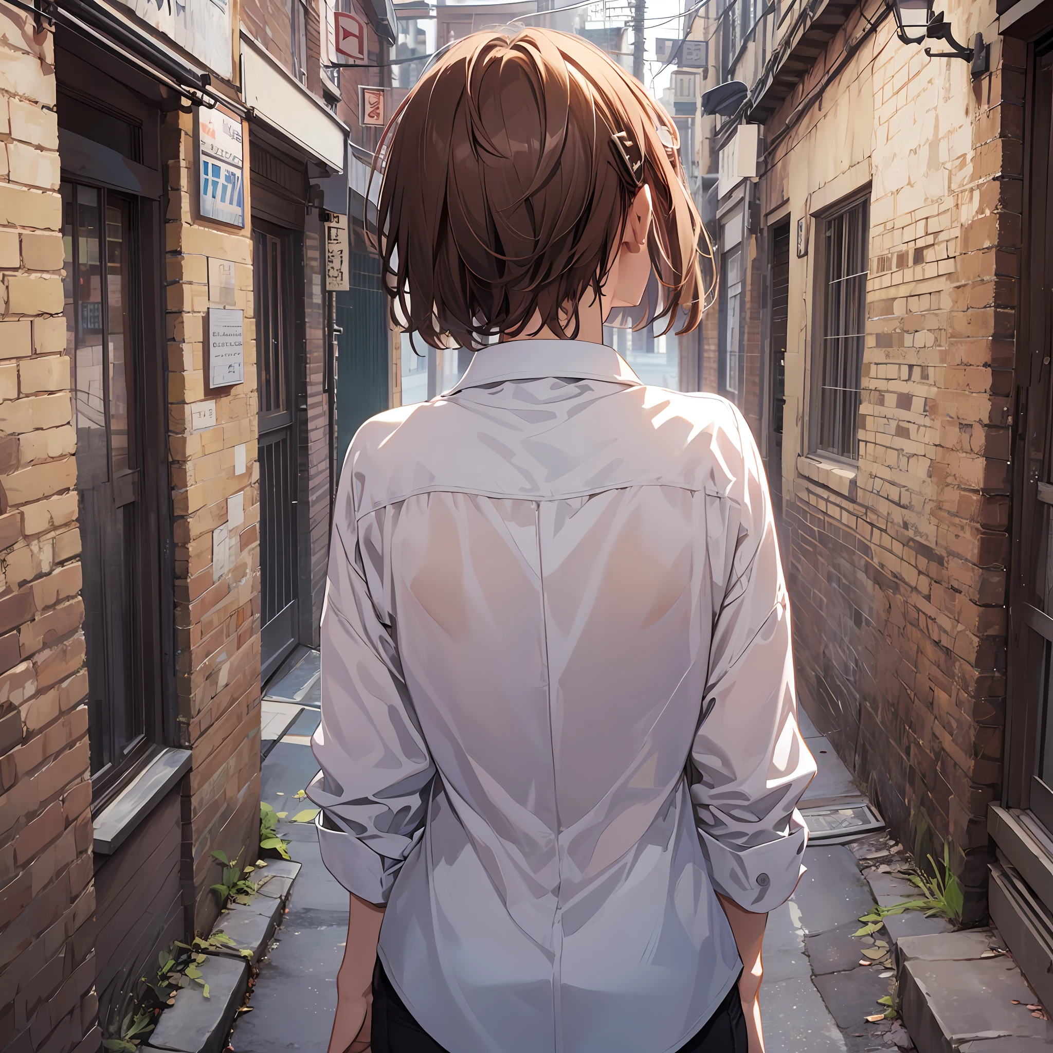 巨作, beste-Qualit, Misaka_mikoto, Brown-eyed, Short_hair, Small_Breast,）　Rear view　Random Posing　　White shirt and clothes　　Random Location　　Random View
Waiting to start