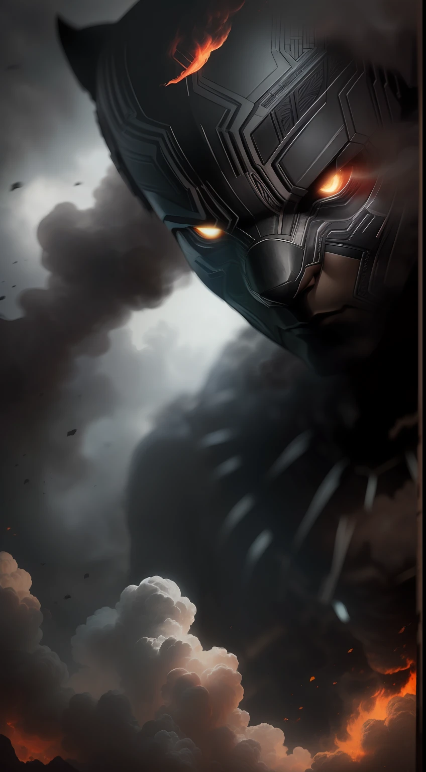 (gloomy shot: 1.1), epic realistic, Black Panther in a red smoke cloud, soft cinematic light, Adobe Lightroom, darkroom, HDR, intricate, highly detailed, (depth of field: 1.4), hyper-detail (artstation: 1.4), cinematic, warm light, dramatic light (complex details: 1.1)
