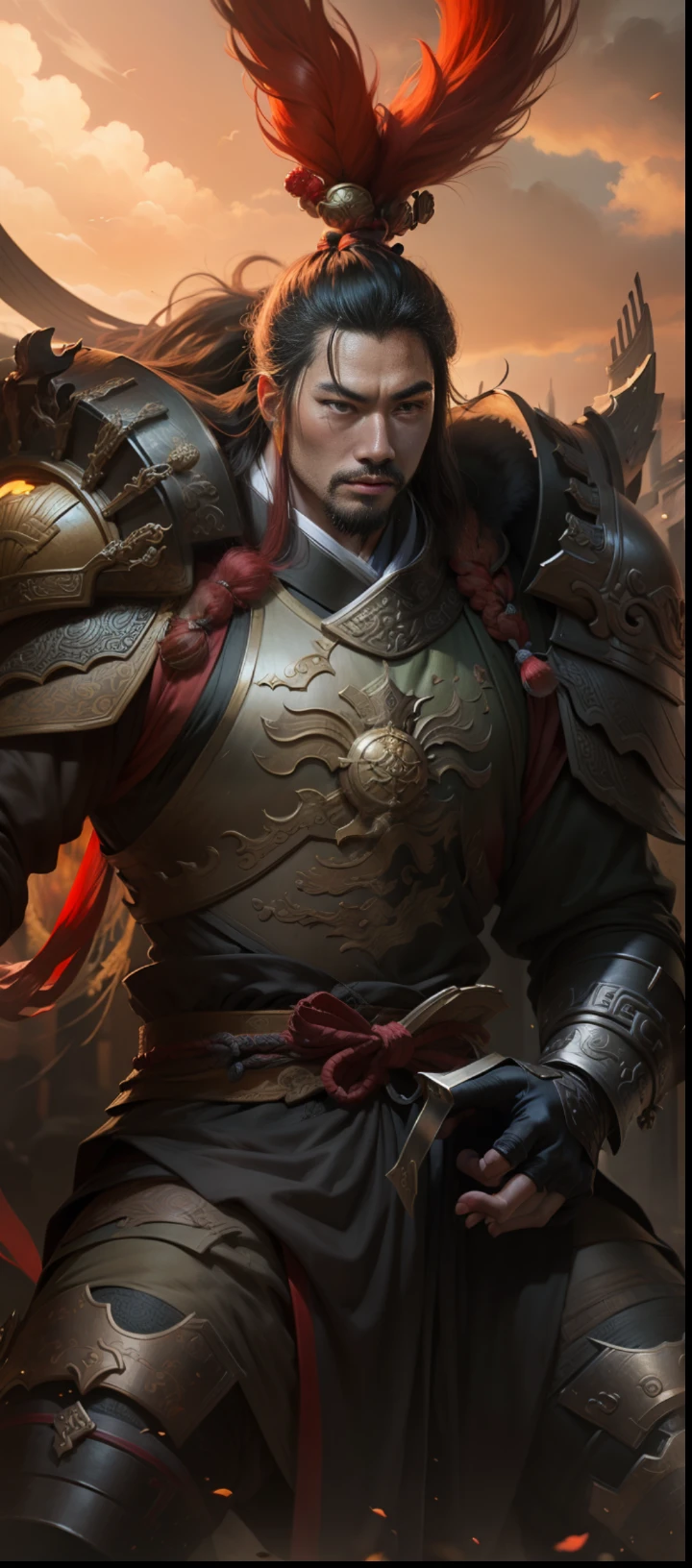 The image of Lü Bu in the Romance of the Three Kingdoms,masterpaintings,HighestQuali --auto