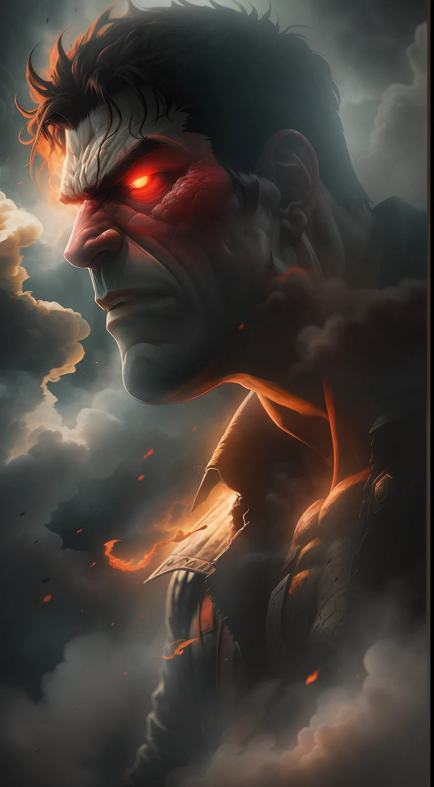 (A gloomy snapshot: 1.1), Epic Realistic, Red Hulk in a red smoke cloud, soft cinematic light, Adobe Lightroom, photolab, HDR, intricated, Highly detailed, (Depth of field: 1,4), hyper-detail (Artstation: 1,4), Cinematic, warm light, Dramatic light (intricate details: 1,1)