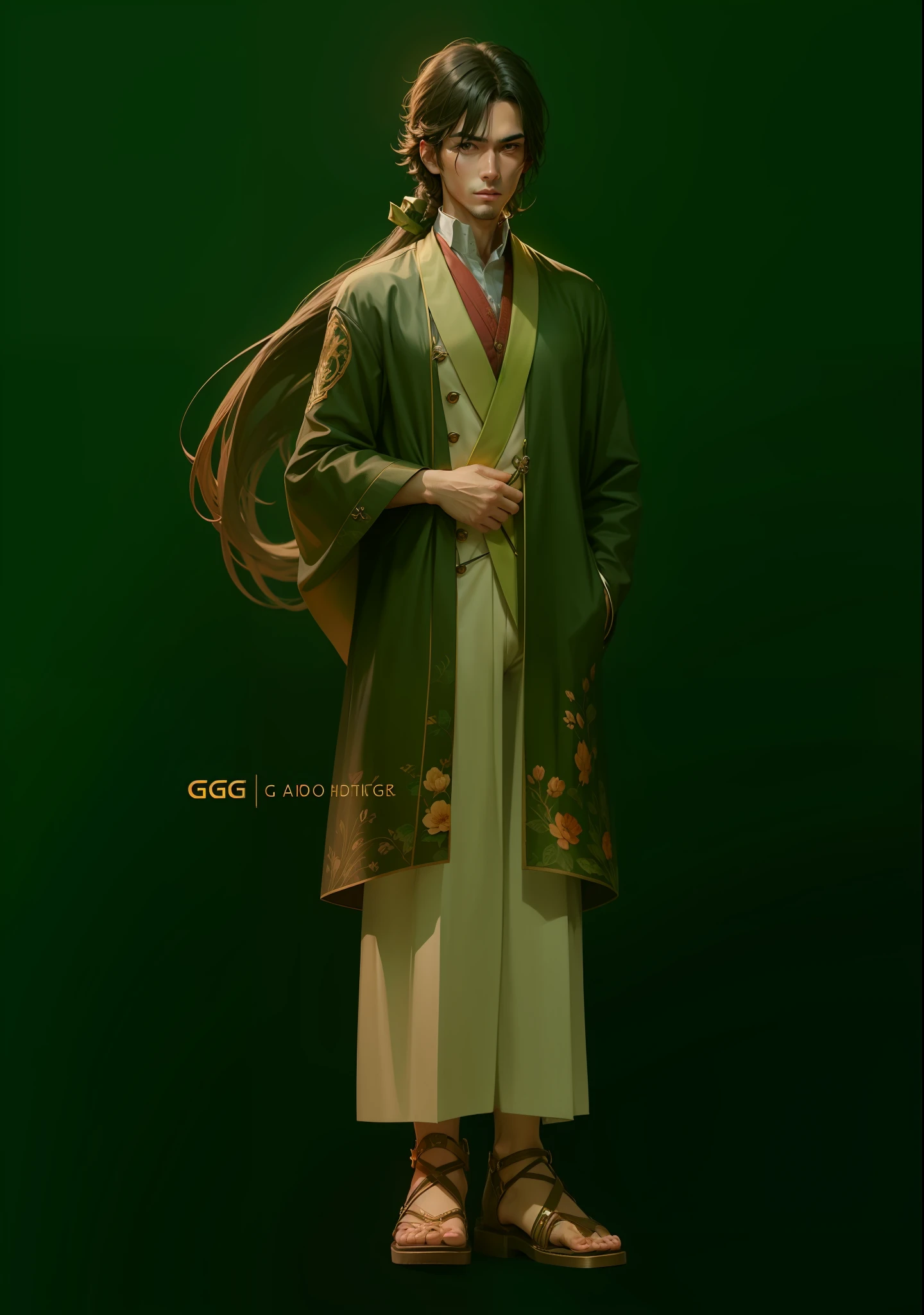 CG Illustration Handsome Full Body Cool