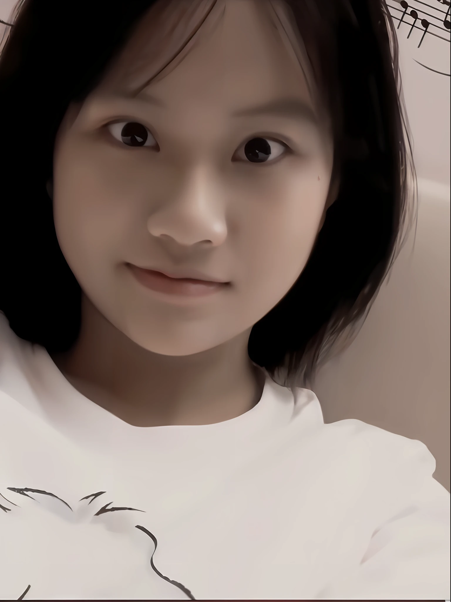 there is a young girl that is sitting down with a cell phone, young cute wan asian face, xintong chen, Gemma Chen, ruan jia beautiful!, south east asian with round face, Ruan cute vtuber, Yun Ling, wenfei ye, girl cute-fine-face, she has a cute face, Chinese girl, No face makeup