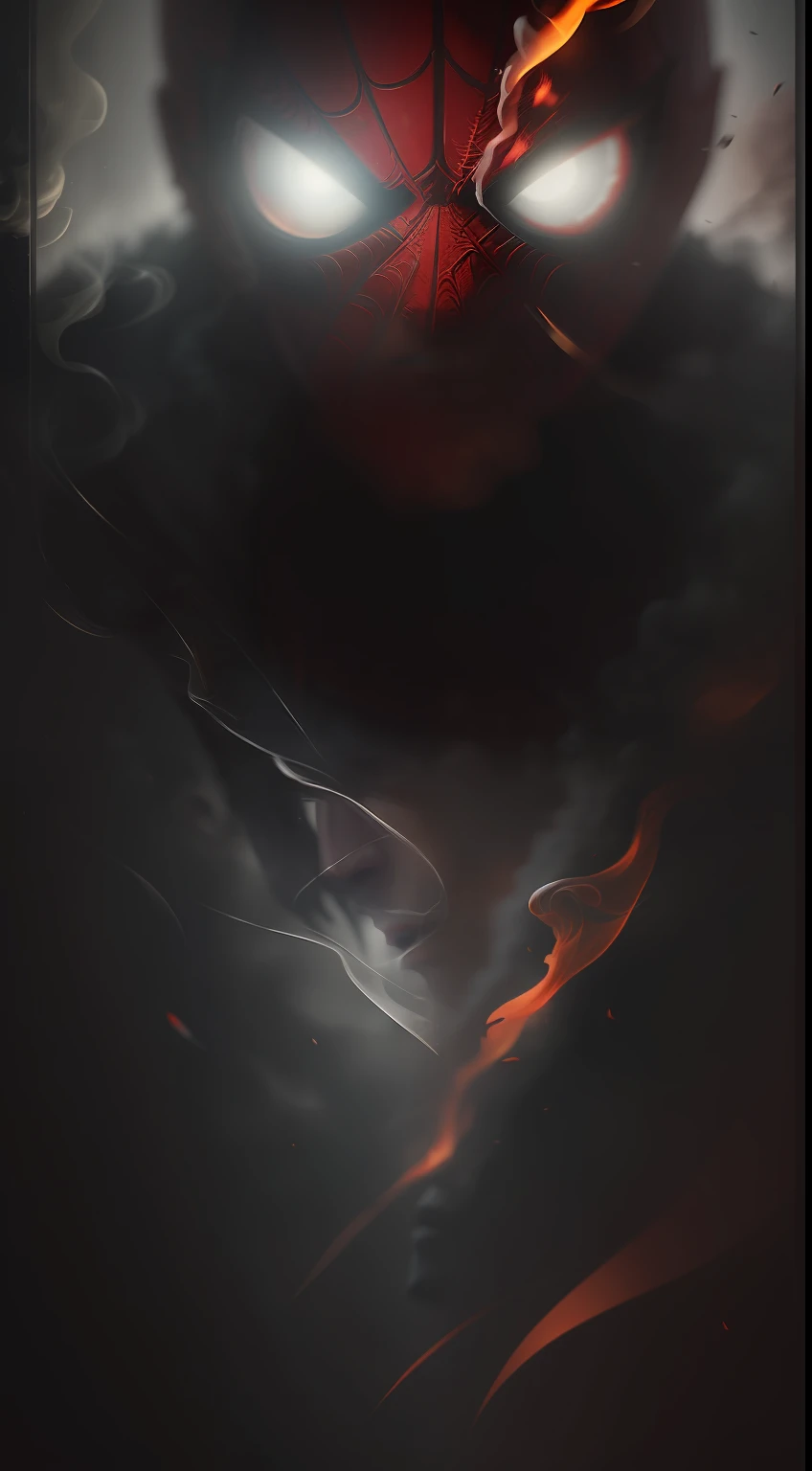 (A gloomy snapshot: 1.1), Epic Realistic, Agent Spider-Manr in a red smoke cloud, soft cinematic light, Adobe Lightroom, photolab, HDR, intricated, Highly detailed, (Depth of field: 1,4), hyper-detail (Artstation: 1,4), Cinematic, warm light, Dramatic light (intricate details: 1,1)