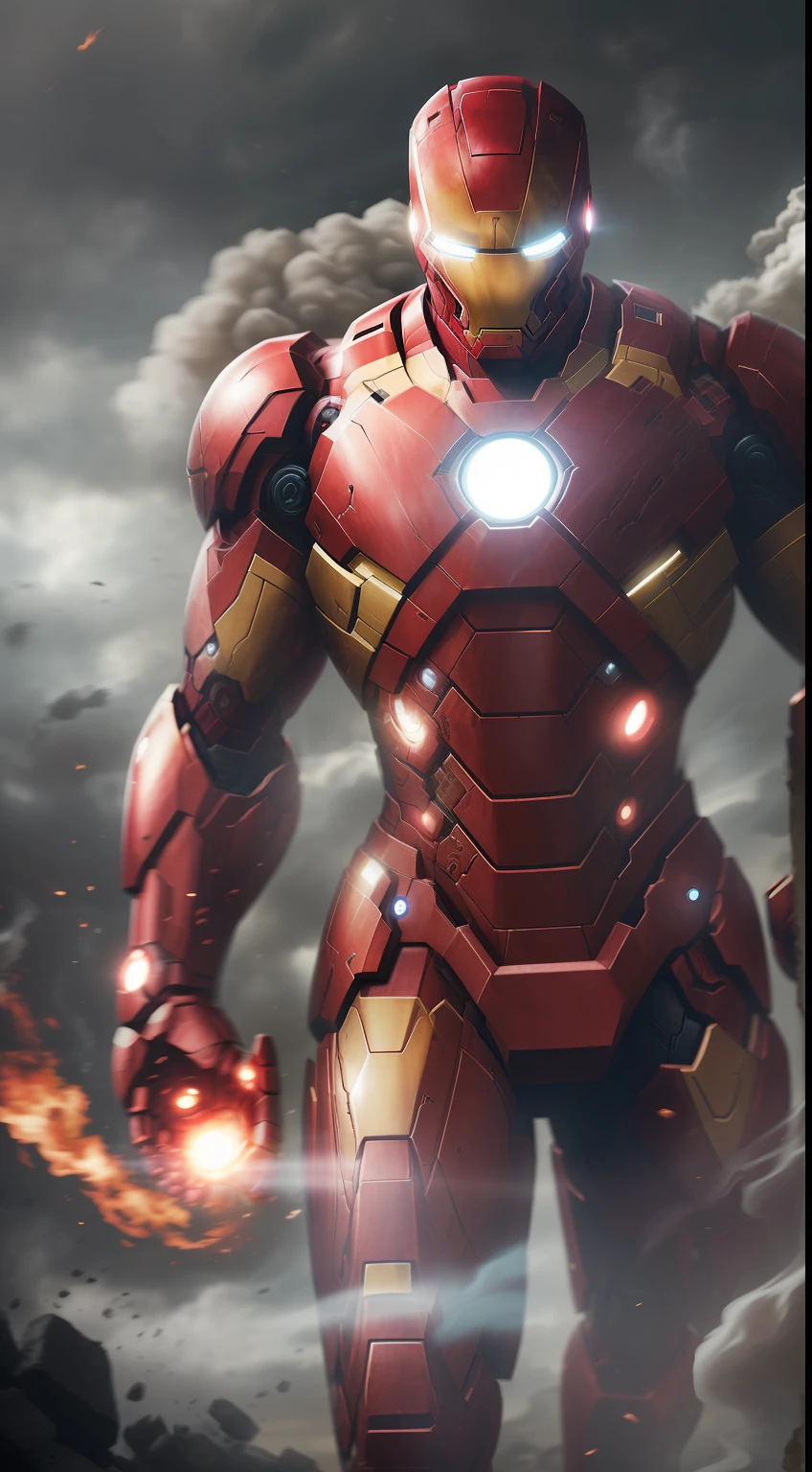 (A gloomy snapshot: 1.1), Epic Realistic, Iron Man 1872 in a red smoke cloud, soft cinematic light, Adobe Lightroom, photolab, HDR, intricated, Highly detailed, (Depth of field: 1,4), hyper-detail (Artstation: 1,4), Cinematic, warm light, Dramatic light (intricate details: 1,1)