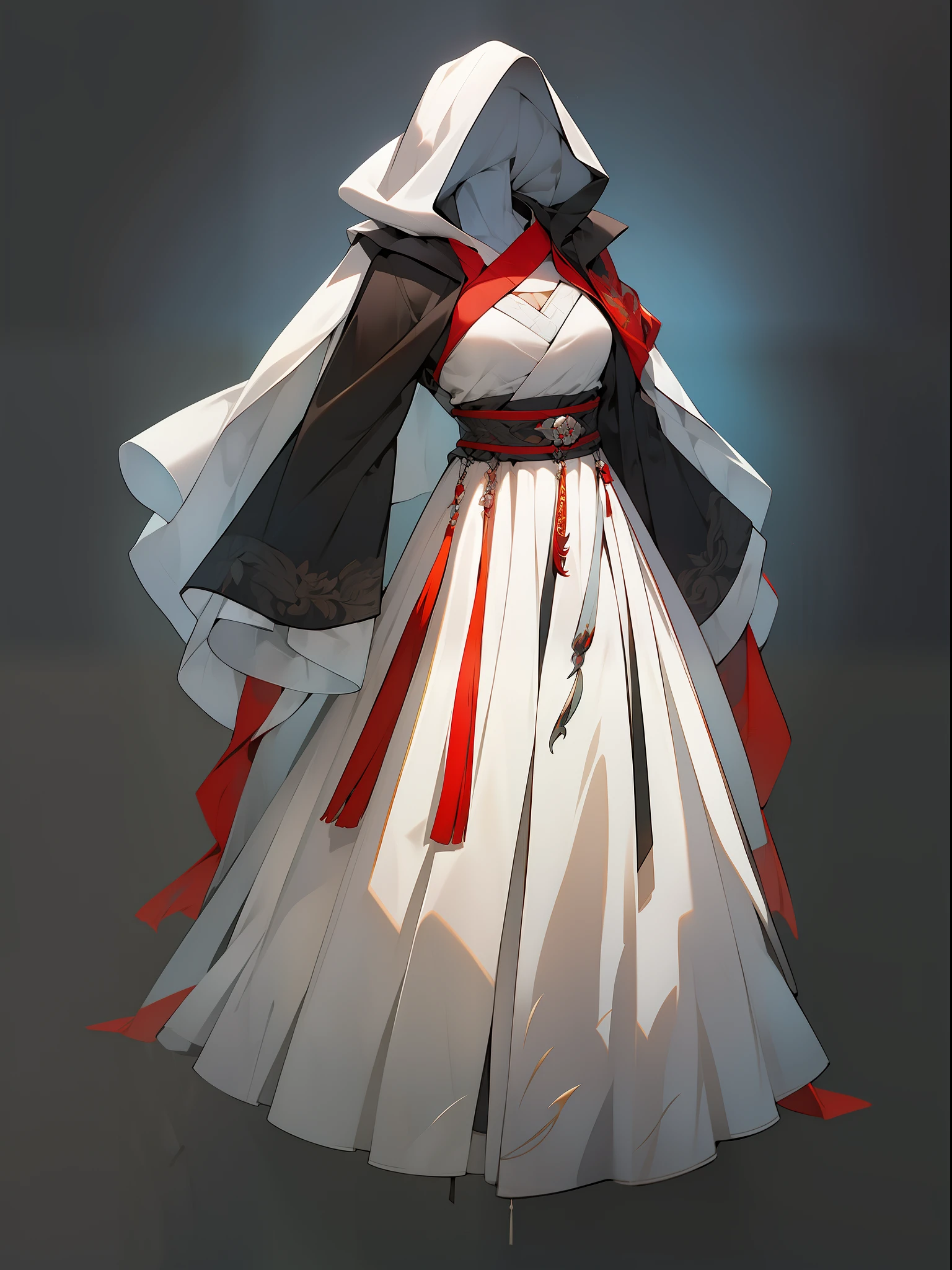 （NOhumans：1.5）， masterpaintings， Ultimate，（a color），Ancient Chinese clothes，Gorgeous collared top，pleated long skirt， cloaks，gossamer，red color Hanfu，Embroidery，gameicon，