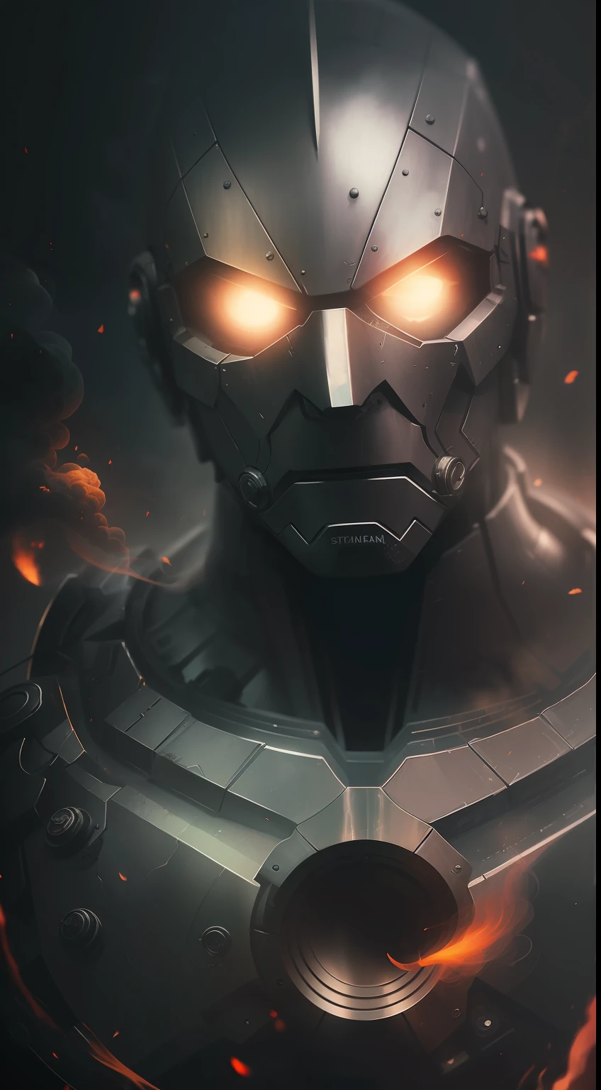 (A gloomy snapshot: 1.1), Epic Realistic, Titanium Man in a red smoke cloud, soft cinematic light, Adobe Lightroom, photolab, HDR, intricated, Highly detailed, (Depth of field: 1,4), hyperdetail (Artstation: 1,4), Cinematic, warm light, Dramatic light (intricate details: 1,1)