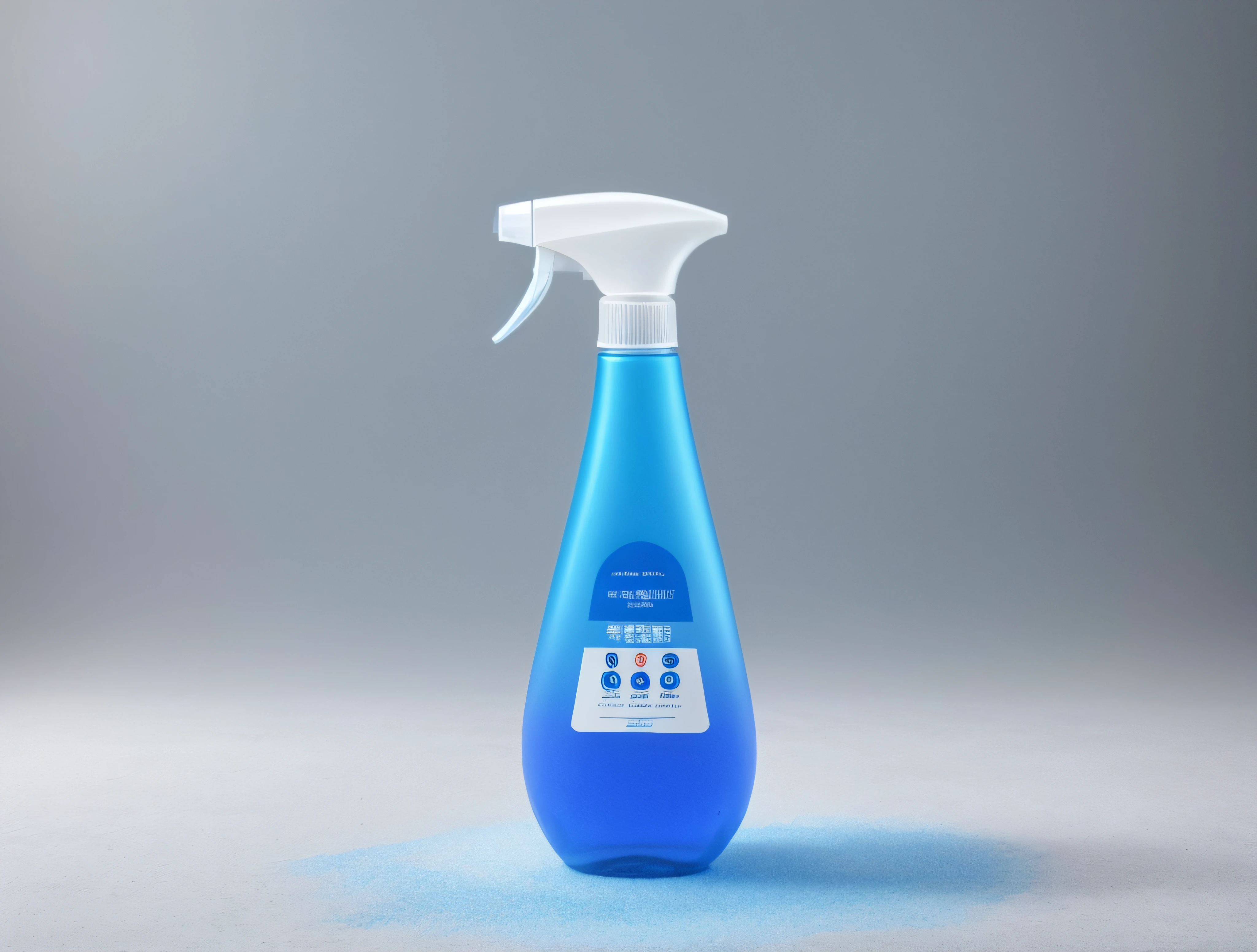 A white spray bottle，Do not use other colors， Product photo, 8 0 0 mm, 1 0 0 0 mm, Clean, full product shot, gracefully, 6 0 0 mm, 600mm, cleanest image, professional product photo, Clean image, professional product shot, Official product image, composite, eco, spray brush