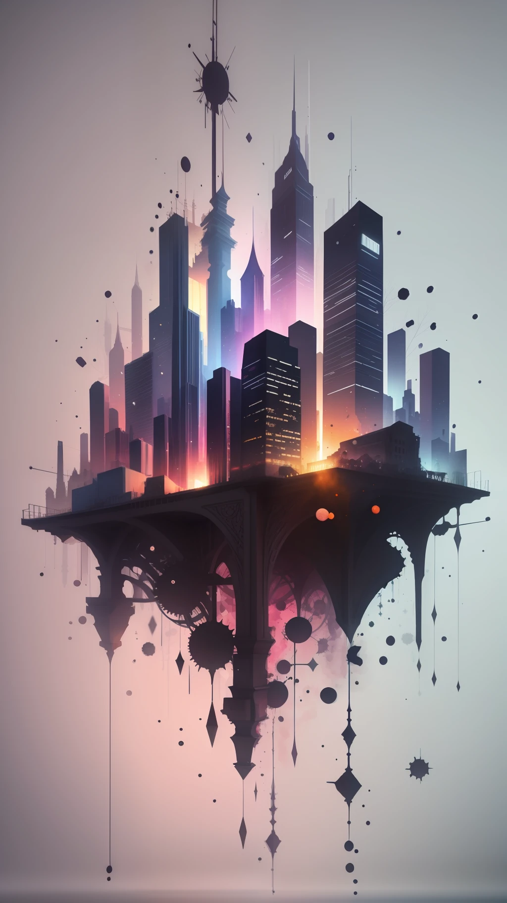 3d watercolor abstract,dark background,high resolution,high quality,colorful