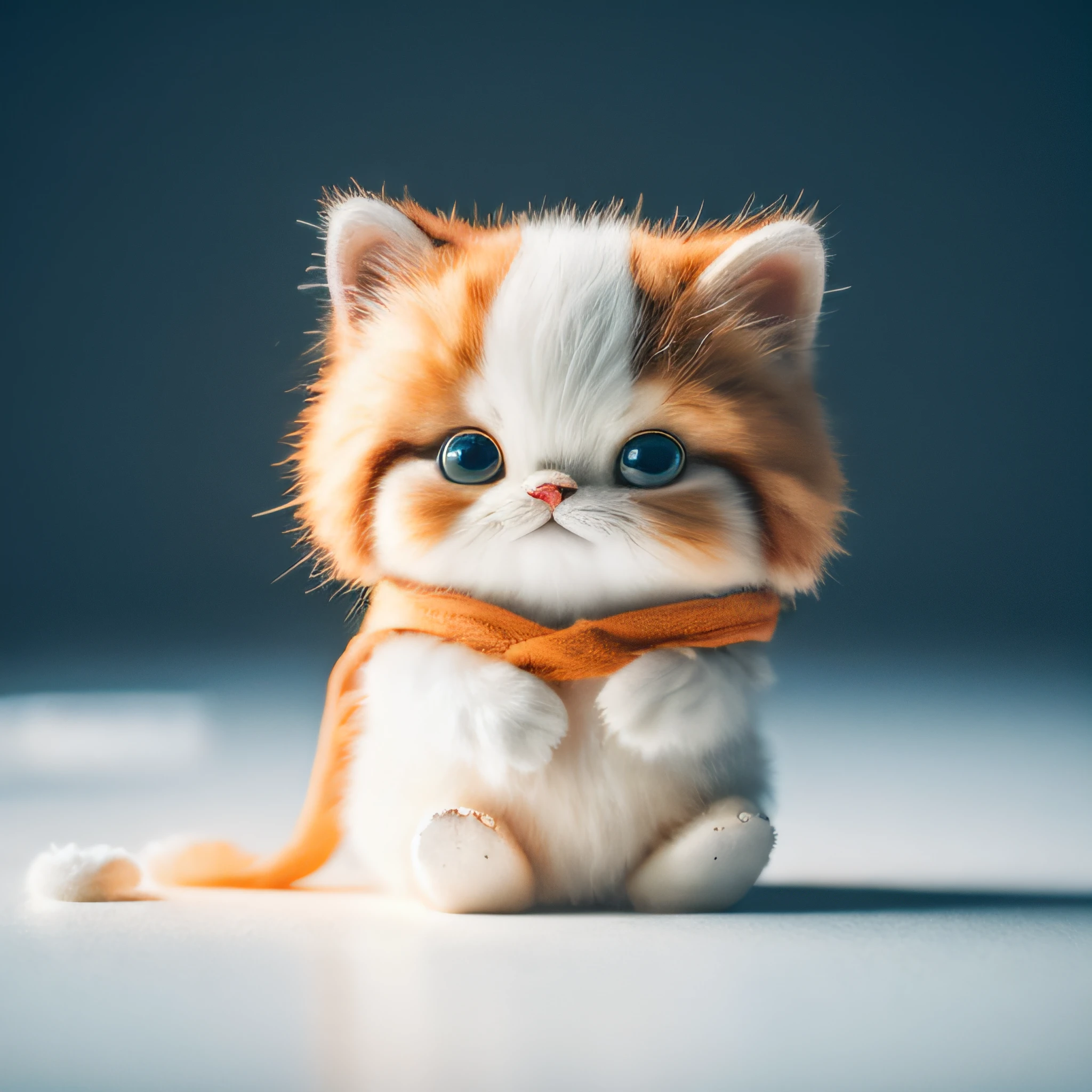 (Puss in Boots), (Big cute eyes), (ginger cat), A look at the camera, no_humans, Depth of field, ((empty background)), ((whitebackground)), deep shadow, (A dark: 1.4), (8K, RAW photo, Best Quority, шедевр: 1.2), Logo, Vector, Line graphics, design, inspiration, straight line, symmetry