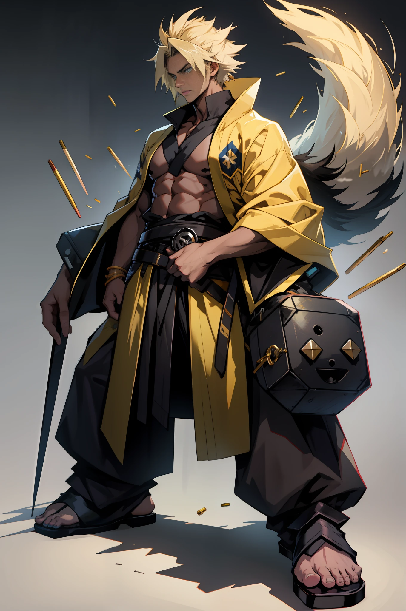(a masterpiece of, the best quality, Cool boy, 独奏, Complicated details, color difference), Realistis, cinmatic lighting、Dark boy,fullllbody,arma,shuriken,Spiral pills,Hokage series