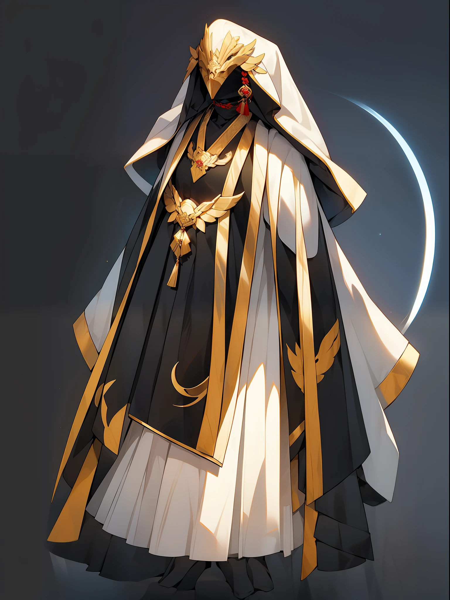 (NOhumans:1.5), a masterpiece of, Ultimate,(Fur collar coat),(Ancient Chinese clothes,pleated long skirt,cloaks,gossamer,gold chains,red color Hanfu,Phnom Penh embroidery),gameicon,