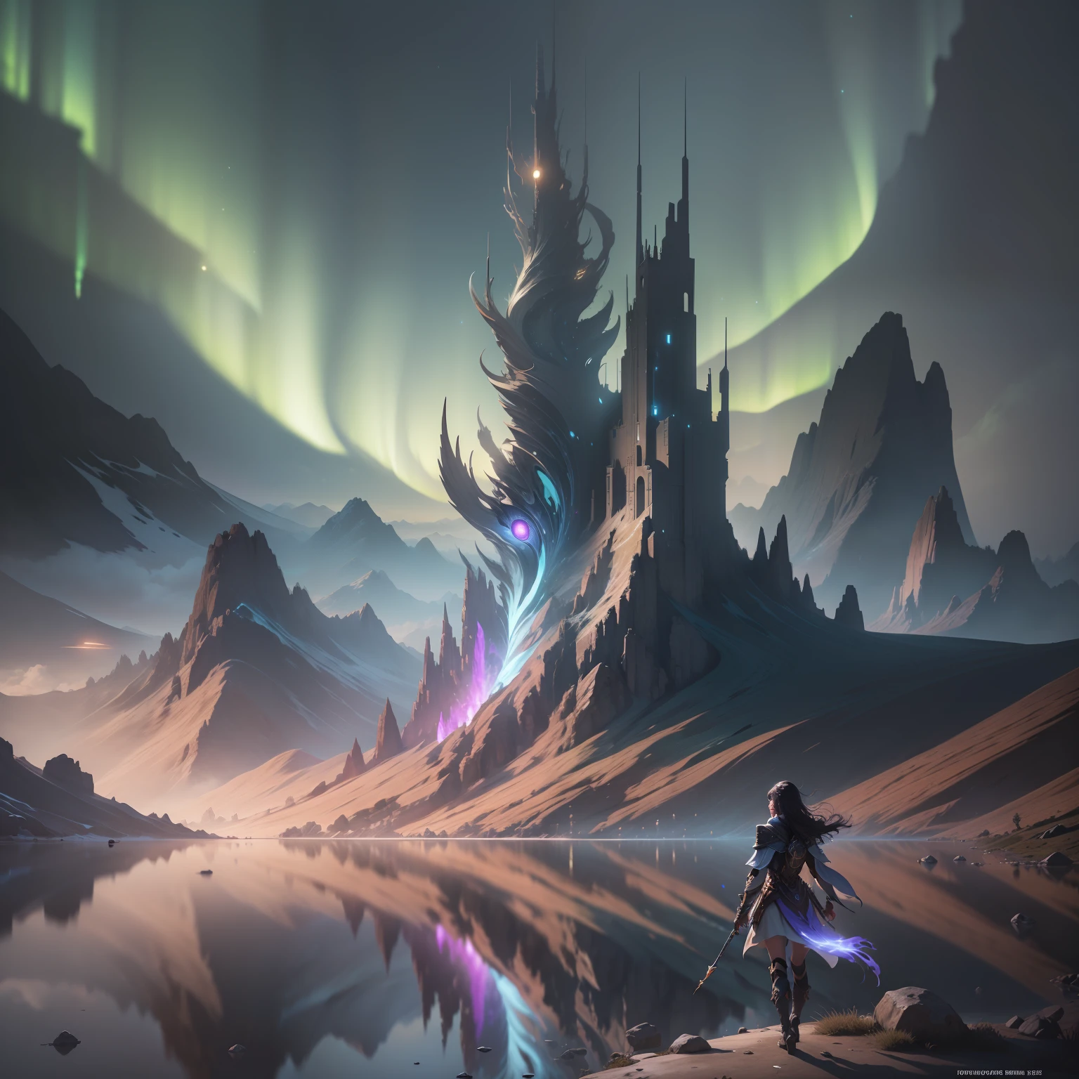 шедевр、best of quality、Stunning reflections、Best reflection ever。 (Highly detailed CG Unity 8k wallpapers)、(beste-Qualit)、(the best illustration)、(Best Shadows)、Aurora、volcanic、universes、a beautifulchi girl、4K highly detailed digital art、4K HD wallpapers very detailed、impressive fantasy landscape、sci-fi fantasy desktop wallpaper、Unreal Engine 4K wallpapers、4K Detail Digital Art、Sci-Fi Fantasy Wallpapers、Epic dreamy fantasy landscape、4k HD Matte Digital Paintings、8k stunning artwork、(Glow)、(particle effect)。 、Isometric 3D、Octane Rendering、lay tracing、ultra hyper-detailed