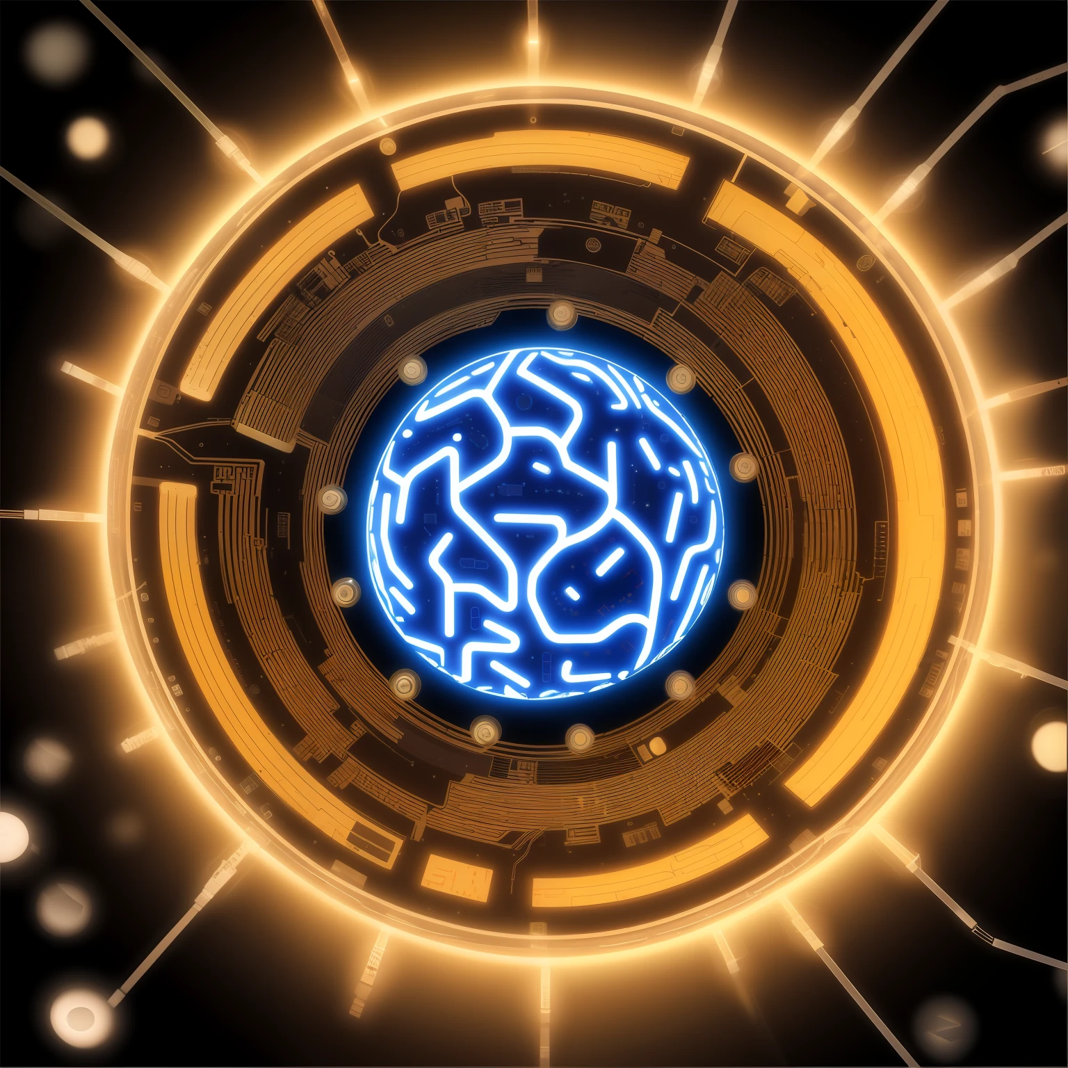 a computer brain with many electronic circuites, strong artificial intelligence, neural machine, artificial intelligence, brain connected to computer, brain interface, artificial intelligence machine, neuromorphic chip, brain computer interface, neural networks, ai biodiversity, with ai theme, endless collaboration with ai, artificial intelligence logo, neural, electronic brain, neural network
