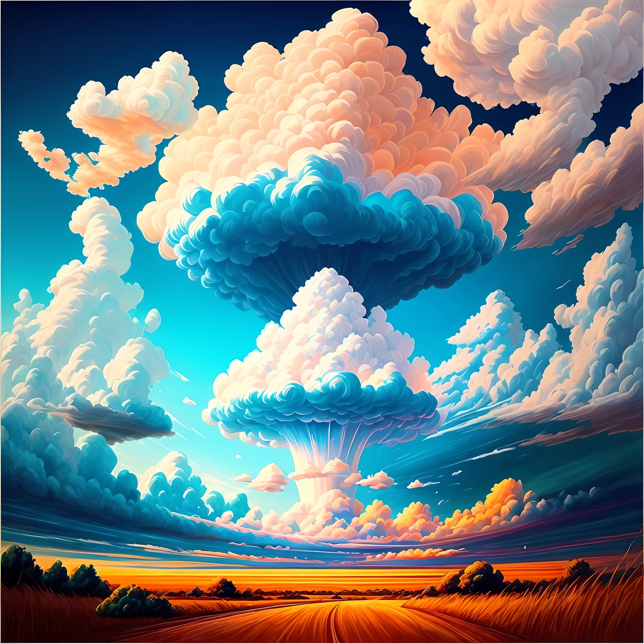 Cumulonimbus cloud to paint --auto