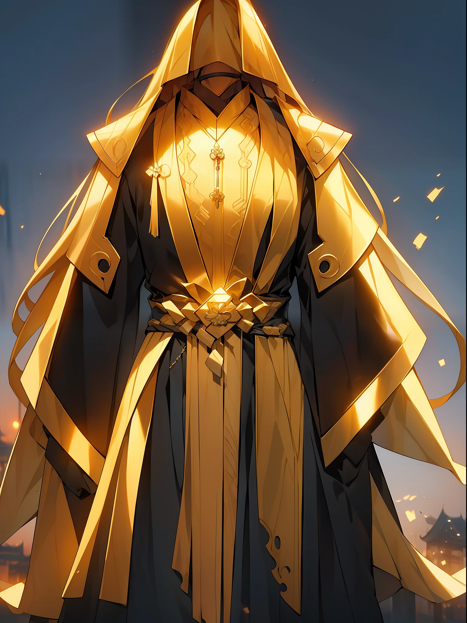 （NOhumans：1.5）， a masterpiece of， Ultimate，（Ancient armor），（Ancient Chinese armor clothing，Golden scales，armor，Chain mail，Black Hanfu，Phnom Penh embroidery)，gameicon，