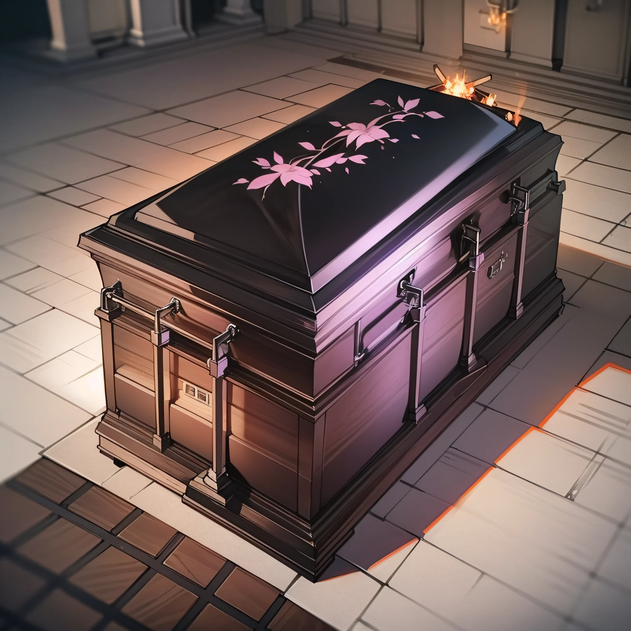 (Crematorium :1.5),(casket:1.4) (Scene funeral home :1.6)