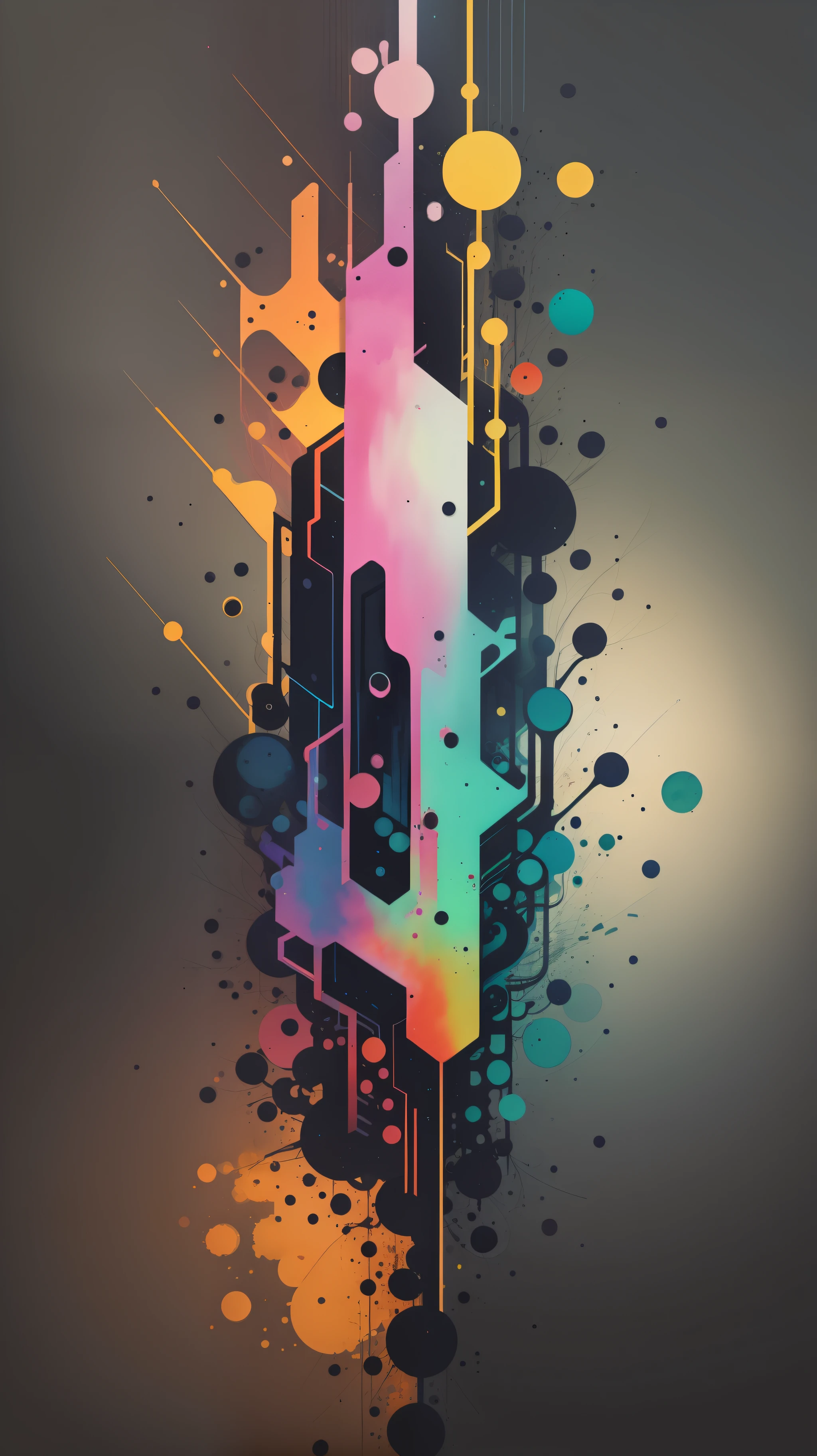 3d watercolor abstract,dark background,high resolution,high quality,colorful,green,red,blue