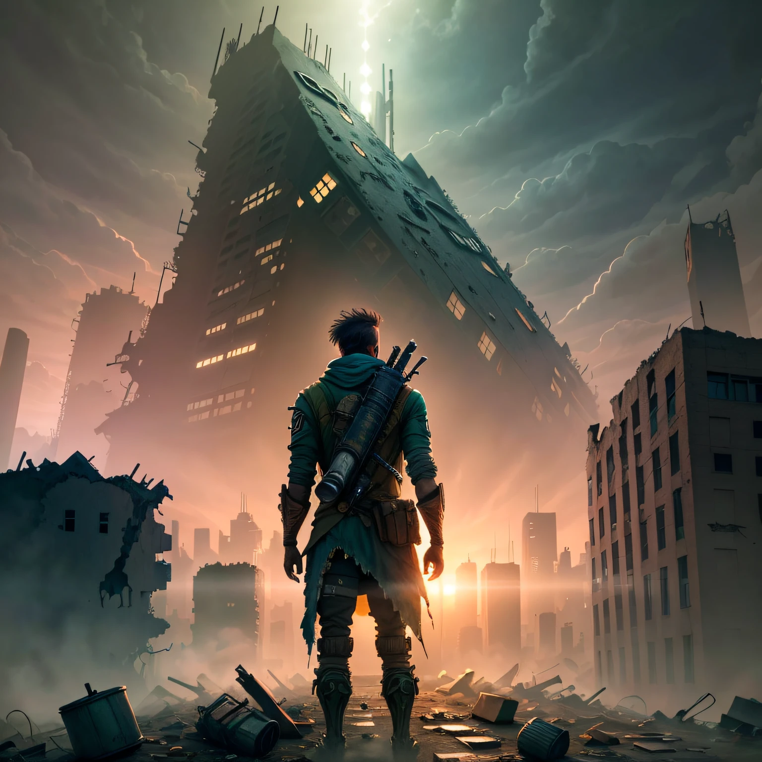 postapocalyptic,Destroyed cities,gentlesoftlighting