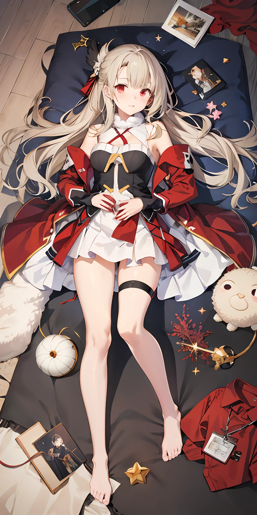 anime - style picture of a woman in a red coat laying on a floor, azur lane style, 《azur lane》role, come from《azur lane》videogame, From Arknights, from girls frontline, An anime cover, Kantai collection style, Edelgard de Fire Emblem, anime visual of a cute girl, splash art anime loli, girls frontline style