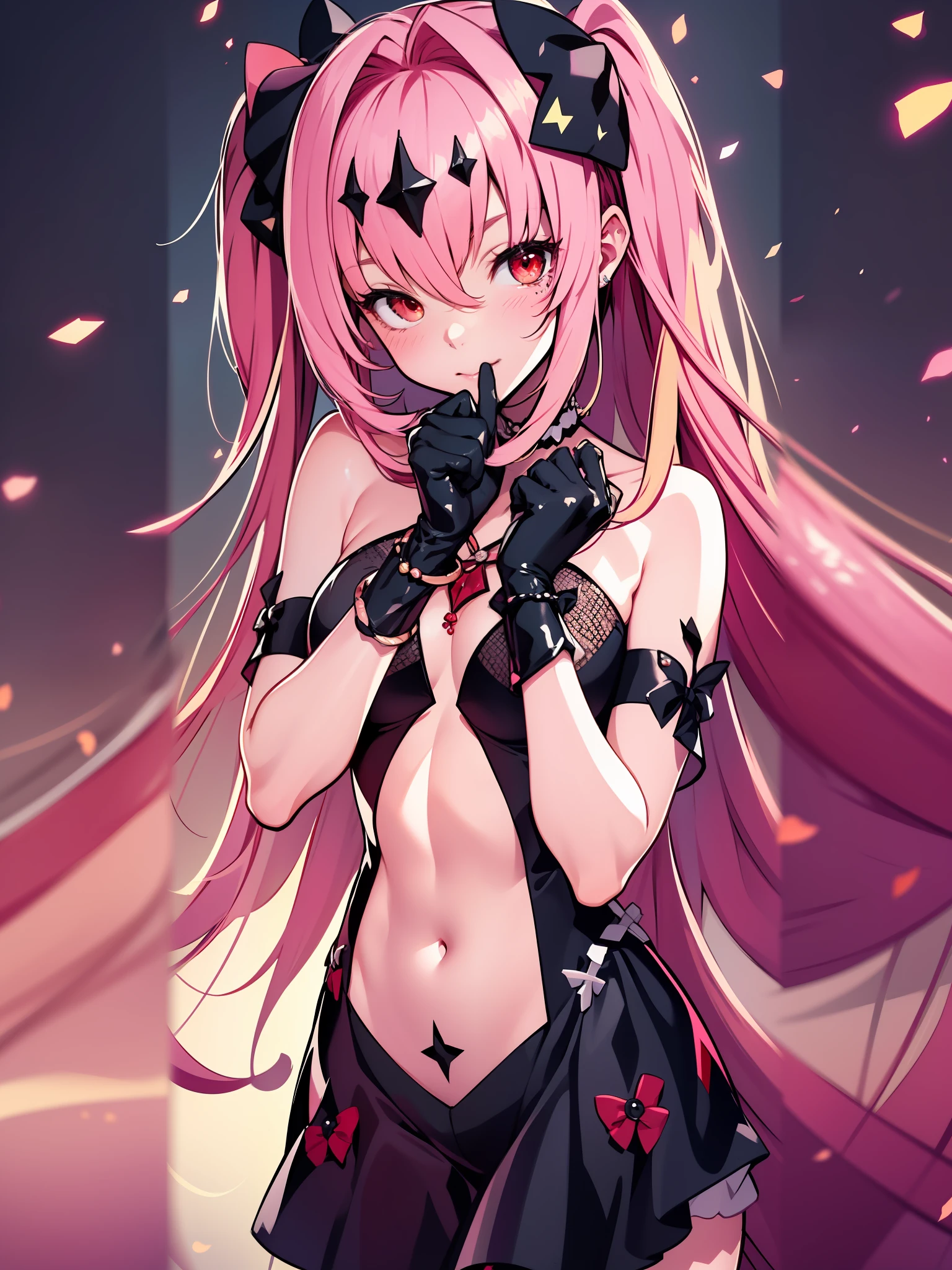 absurderes、ultra hyper-detailed、шедевр、beste-Qualit、break、Official art、（Beautifully Aesthetic：１.２）、（aquarel painting：Curly）、break、Devilish Beautiful Girl、a beautifulchi girl、（kawaii：⒈３）、16 yrs old、colourful hair、ep7 luluka、  Art station original character, ((Official Visual 15))(Realistic:1.5), (masute piece, Best quality, A high resolution:1.2), (Ultras_Detailed, 4K, rkgk:1.2), (pixiv:1.1), Perfect Body, red red eyes, MKSKS style, rkgk, depth of ﬁeld