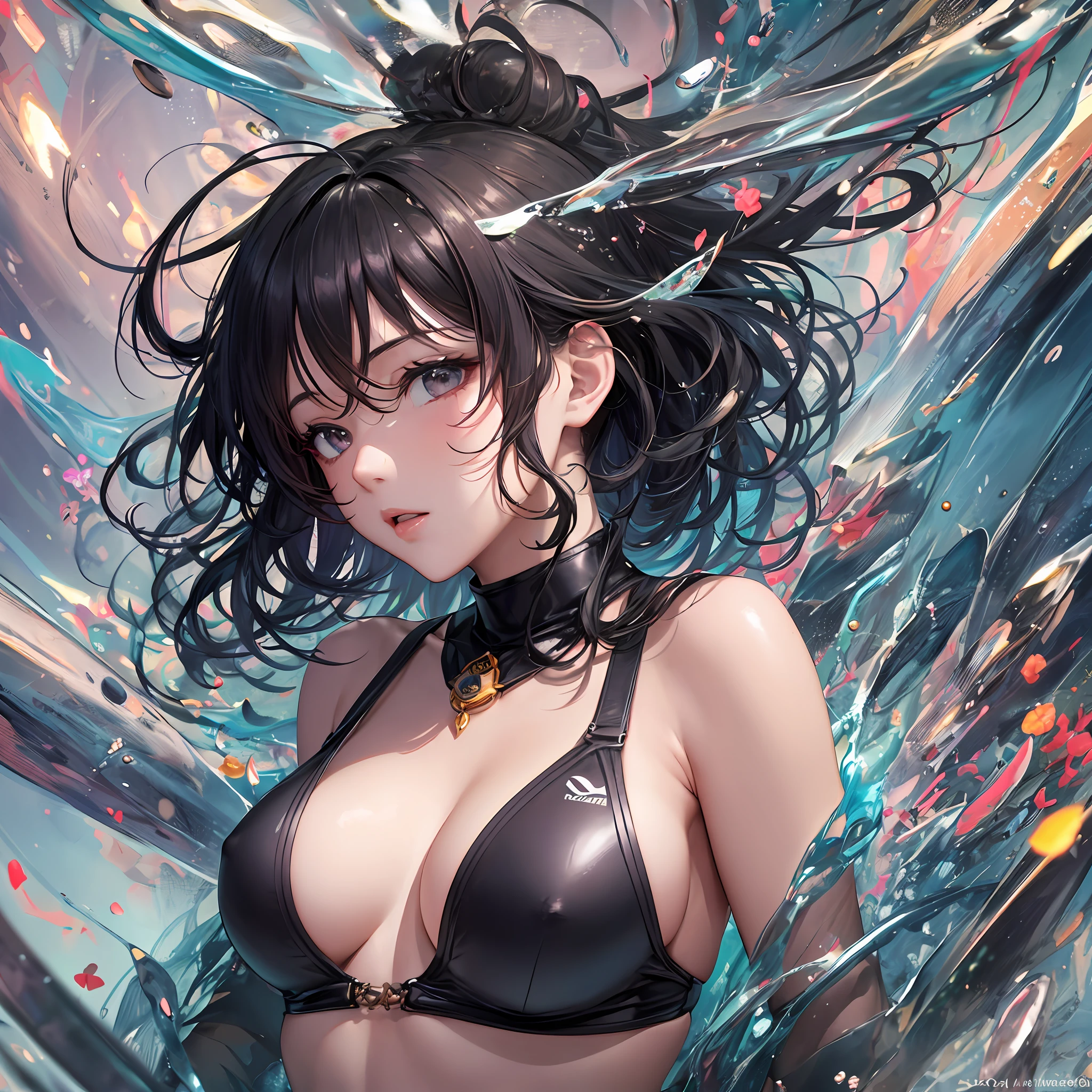 (шедевр),((beste-Qualit)),(offcial art),(Beautiful and indulgent:1.2),(1girl in:1.3),((Upper body only)),Small chest,((Black haired beauty in separate swimsuit)),breasts are small、break,Detailed drawing。Very vivid colors。highestdetailed ((ultra hyper-detailed)),(Highly detailed 3D illustrations),((Extremely delicate and beautiful))Super Detail,From Underneath, wakame, wakame, wakame, wakame, wakame, wakame, wakame, wakame, wakame, wakame, wakame, wakame, wakame, wakame, wakame, wakame, wakame, wakame, wakame, wakame, wakame, wakame, wakame, wakame, wakame