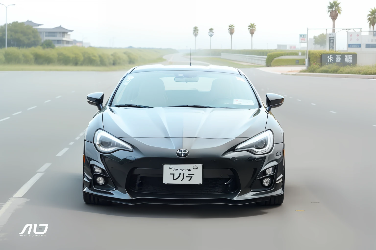 Umi、high class、supercar、A black、Toyota、86 --auto