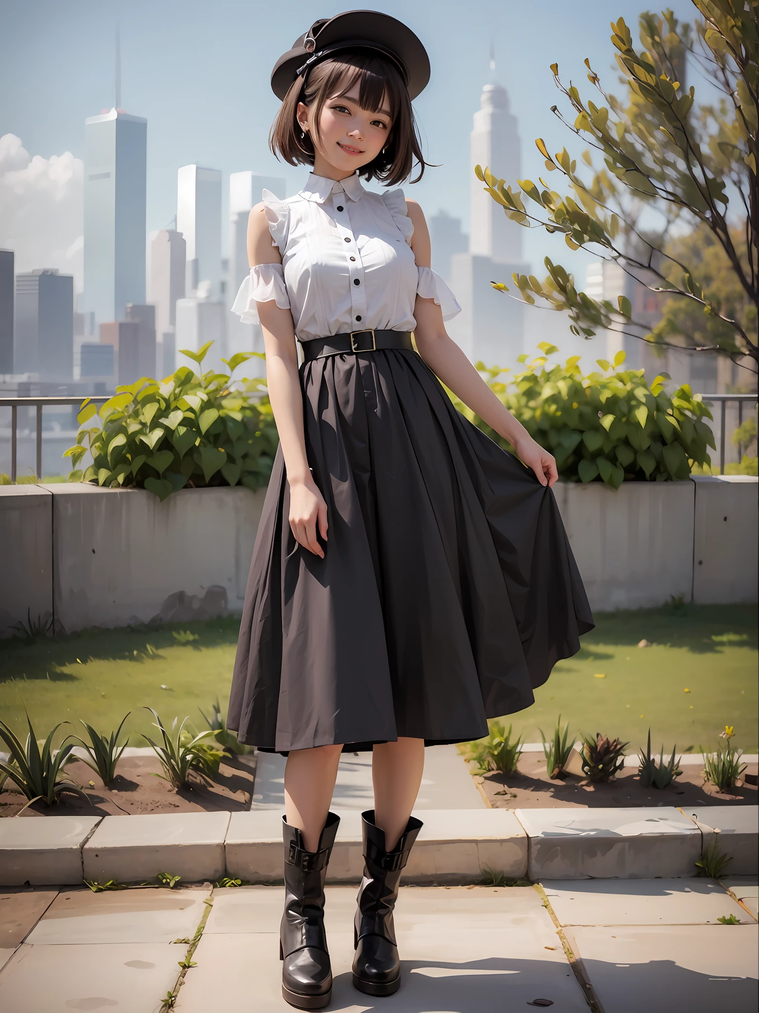 ultra hyper-detailed, 4K, masute piece,huge smile