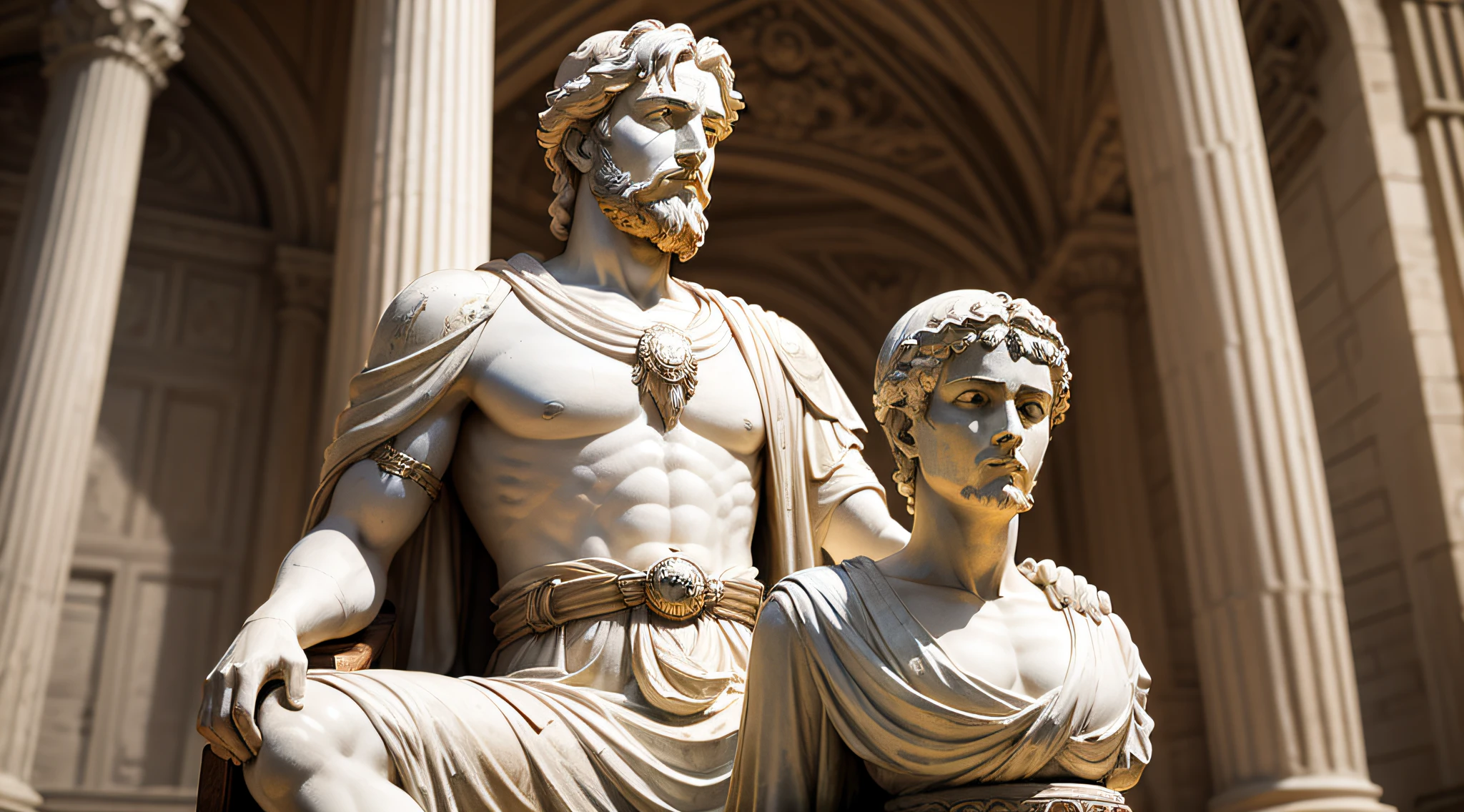 Marcus Aurelius Emperor - Statue --auto