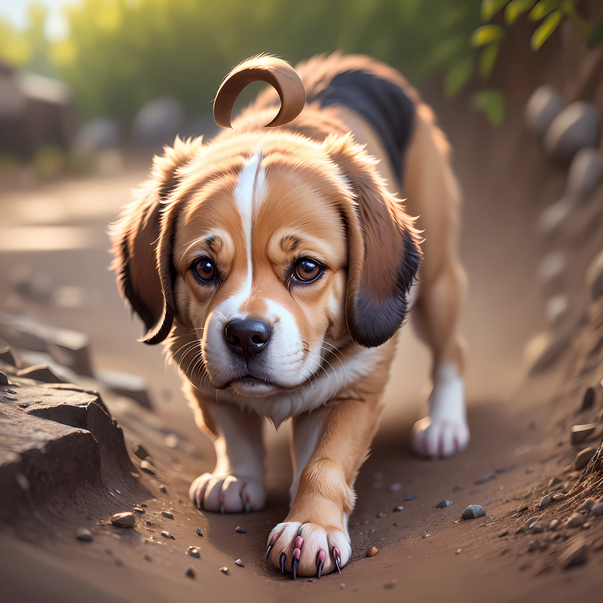 chien beagle neon, 4k --auto --s2