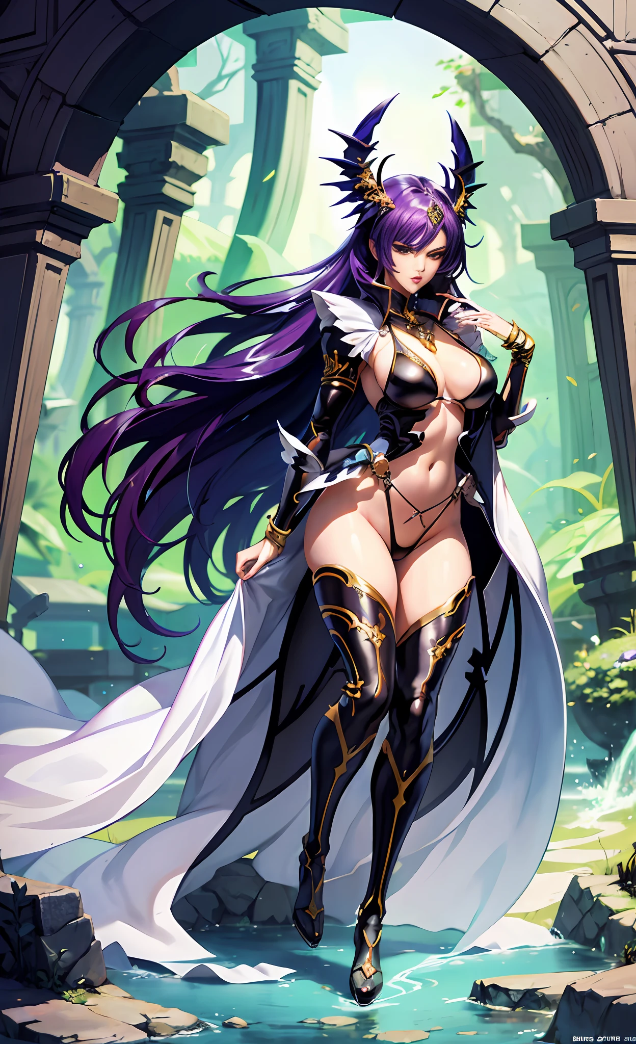 Top anime art- mature women in sexy bikinis,fully body pose,Long hair and white cape,goddesses,Full body like,Sexy all over,Extremely sexy,Extremely high detail throughout the body,Super detailed fantasy characters, CGI anime fantasy artwork,Master Anime Character Art 8 K,Beautiful anime drawing,((Beautiful fantasy queen)),Beautiful and elegant Terran goddess,Extremely detailed artistic germ,Fantasy art style,the Long legs,Sexy expression
