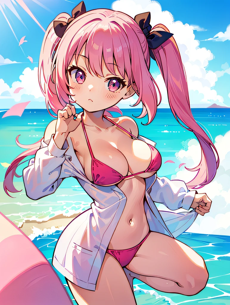 the ocean、splashed water、babes、Equal to the size of the body、tetas grandes、swim wears