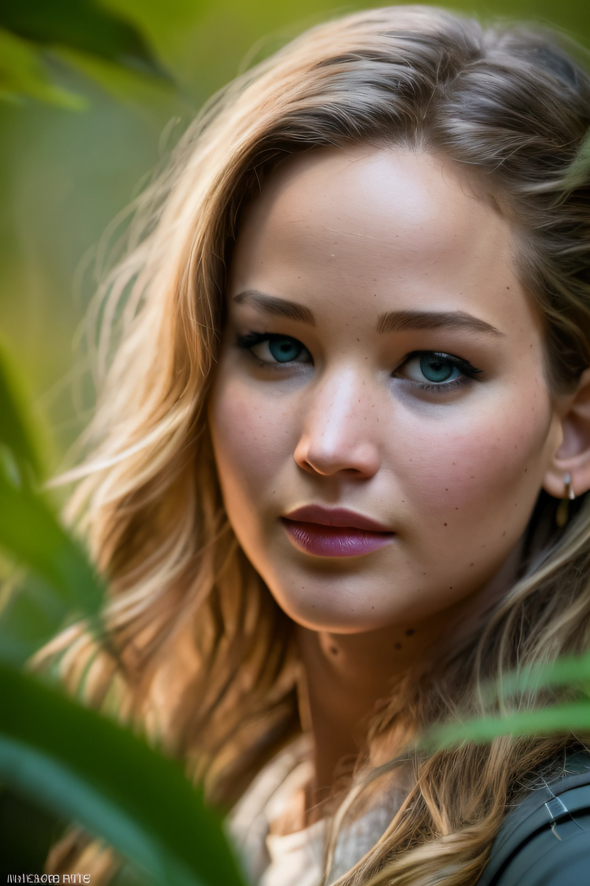 parecida com Jennifer Lawrence, Beautiful sexy woman, close, vestindo top transparente pequeno, seios enormes, (realista, foto realista: 1.37), impressionante, detalhes finos, obra-prima, melhor qualidade, arte oficial, olhando para o espectador, ponto de vista hiper detalhado, nikon d850, fotografia de filme, 4 kodak portra 400, F1 camera lens.6, cores ricas, hiper realista, textura realista, cyberpunk, tatuagens, na praia, olhos super detalhados