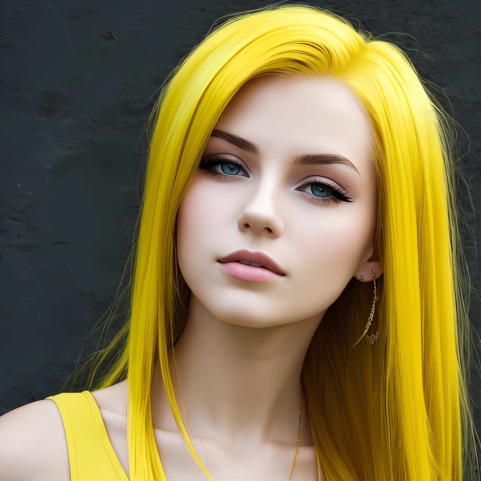 Girl with yellow hair
